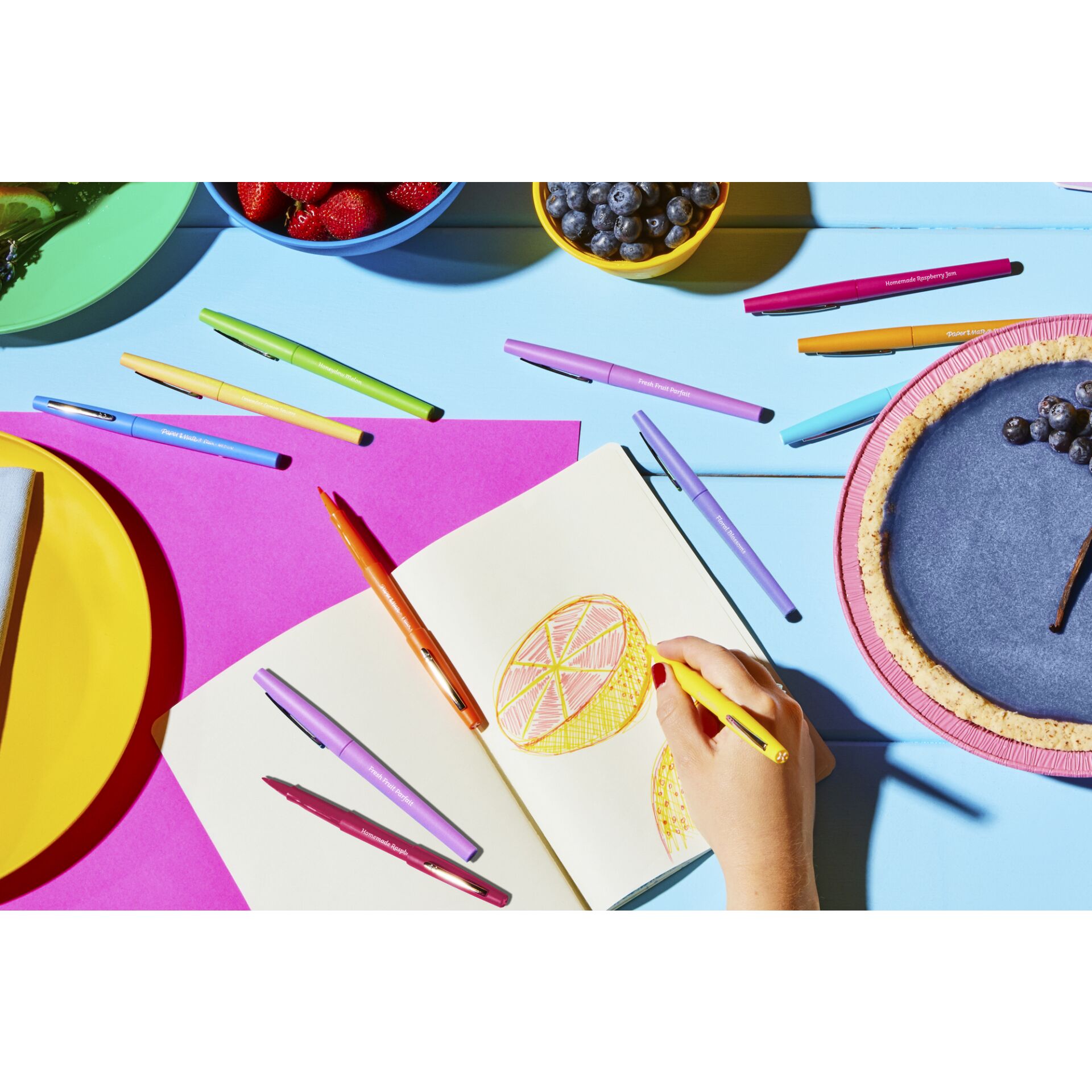 1x12 carta Mate Flair pennarelli Scented M