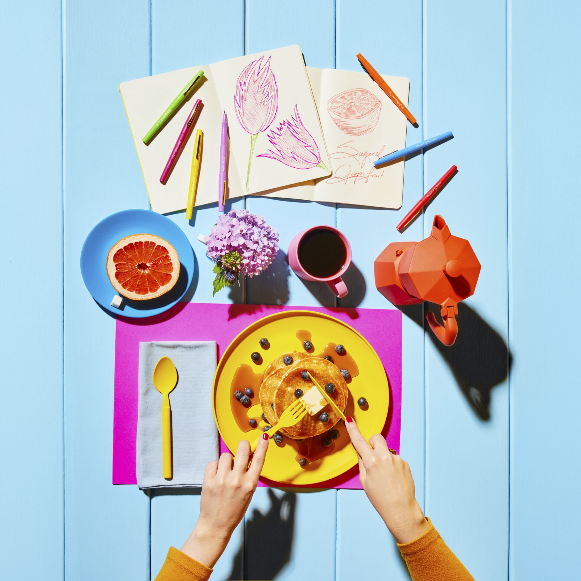 1x12 carta Mate Flair pennarelli Scented M