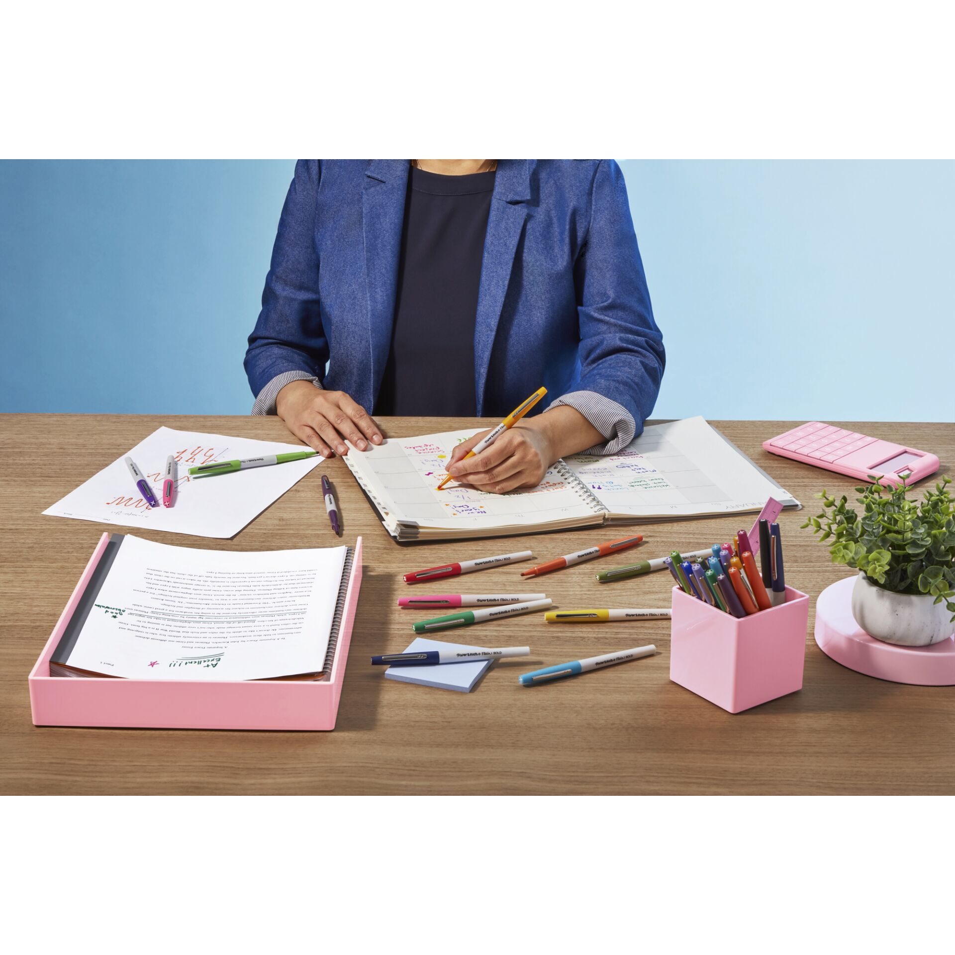 1x12 carta Mate Flair pennarelli Bold B