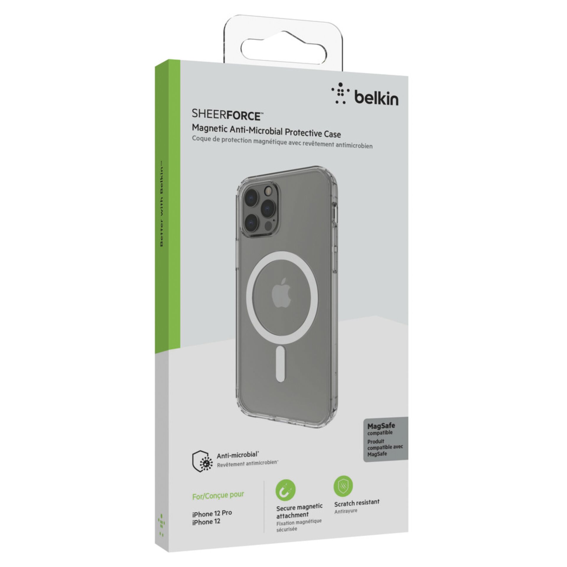 Belkin SheerForce magnetic Case iPhone 12/12Pro MSA002BTCL