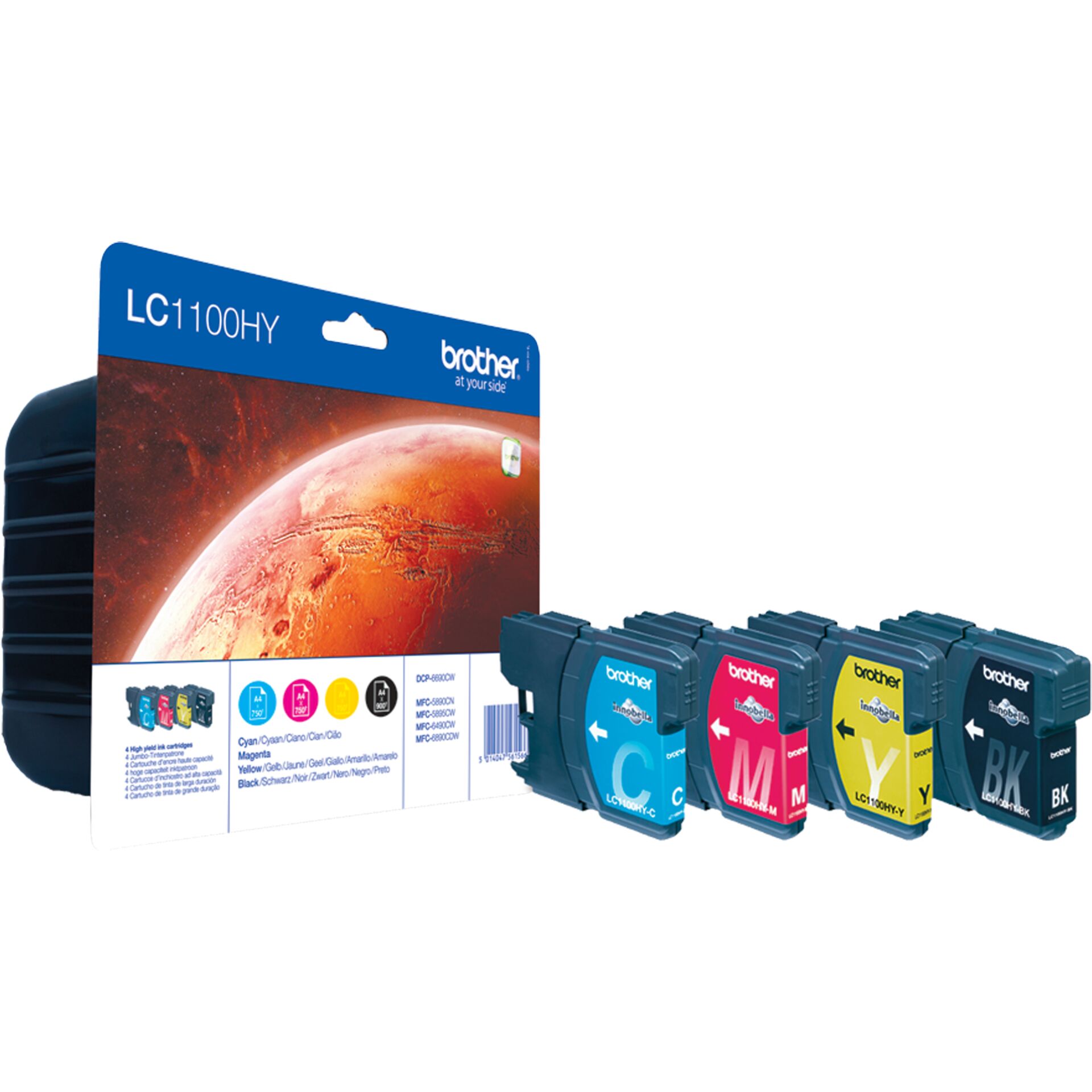 Brother LC-1100 HY Value Pack BK/C/M/Y