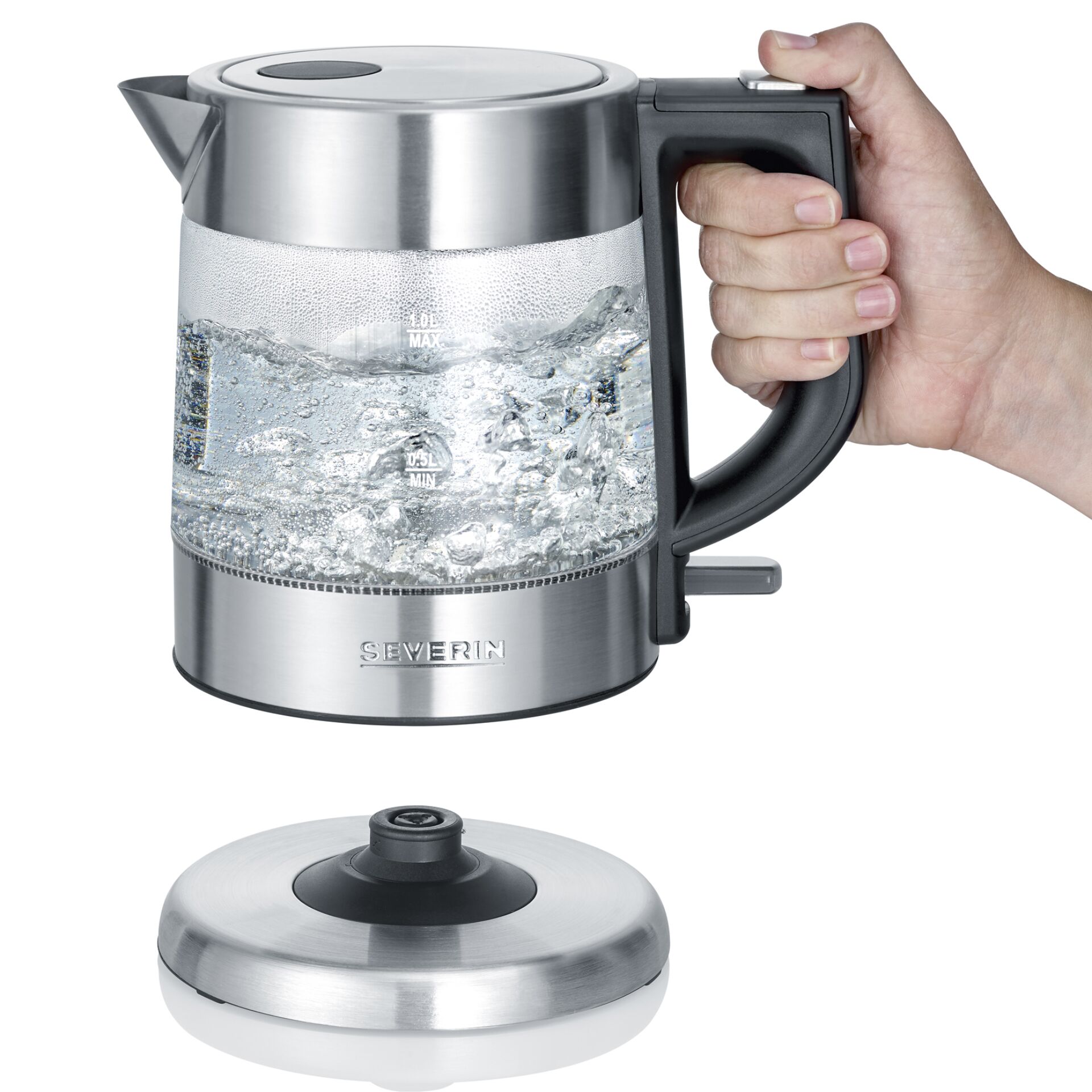 Severin WK 3468 bollitore in vetro  1l