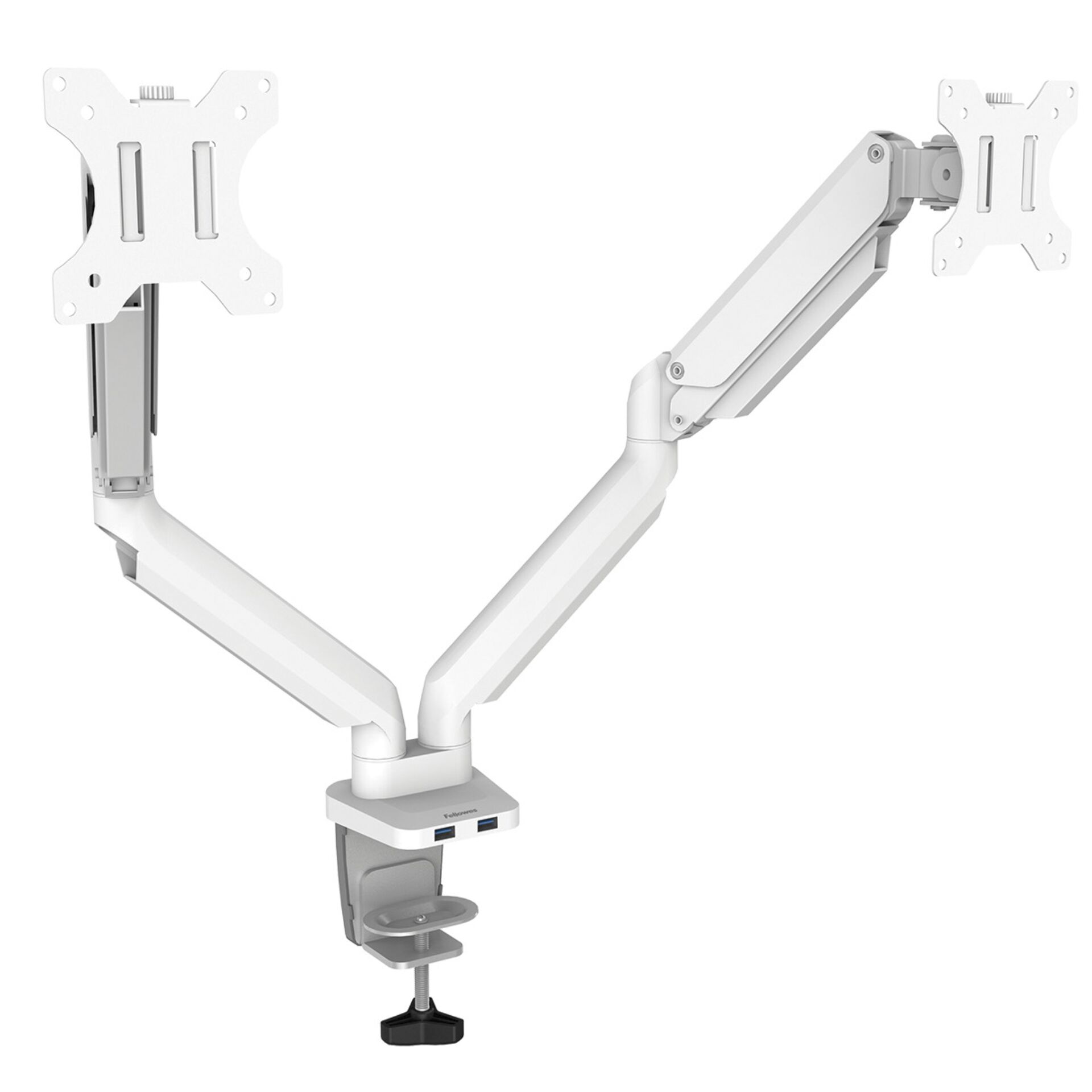 Fellowes Platinum Series Doppel Monitorarm weiß