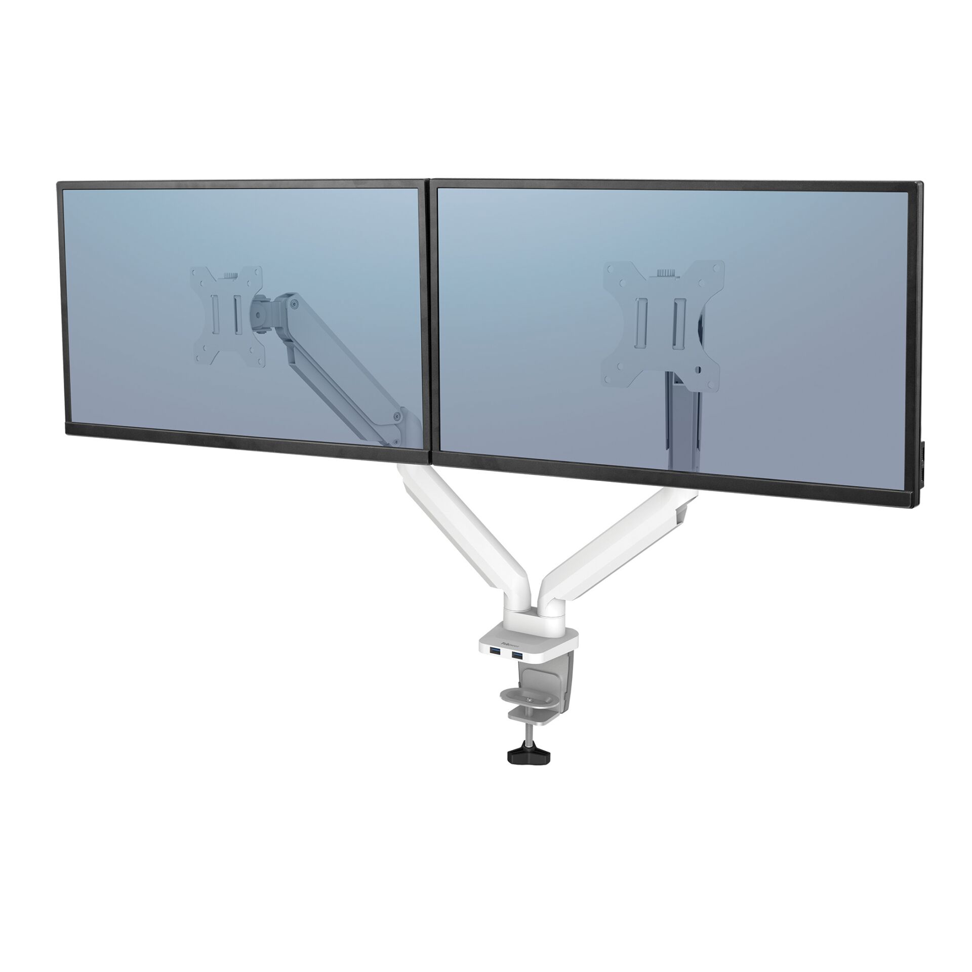 Fellowes Platinum Series Doppel Monitorarm weiß