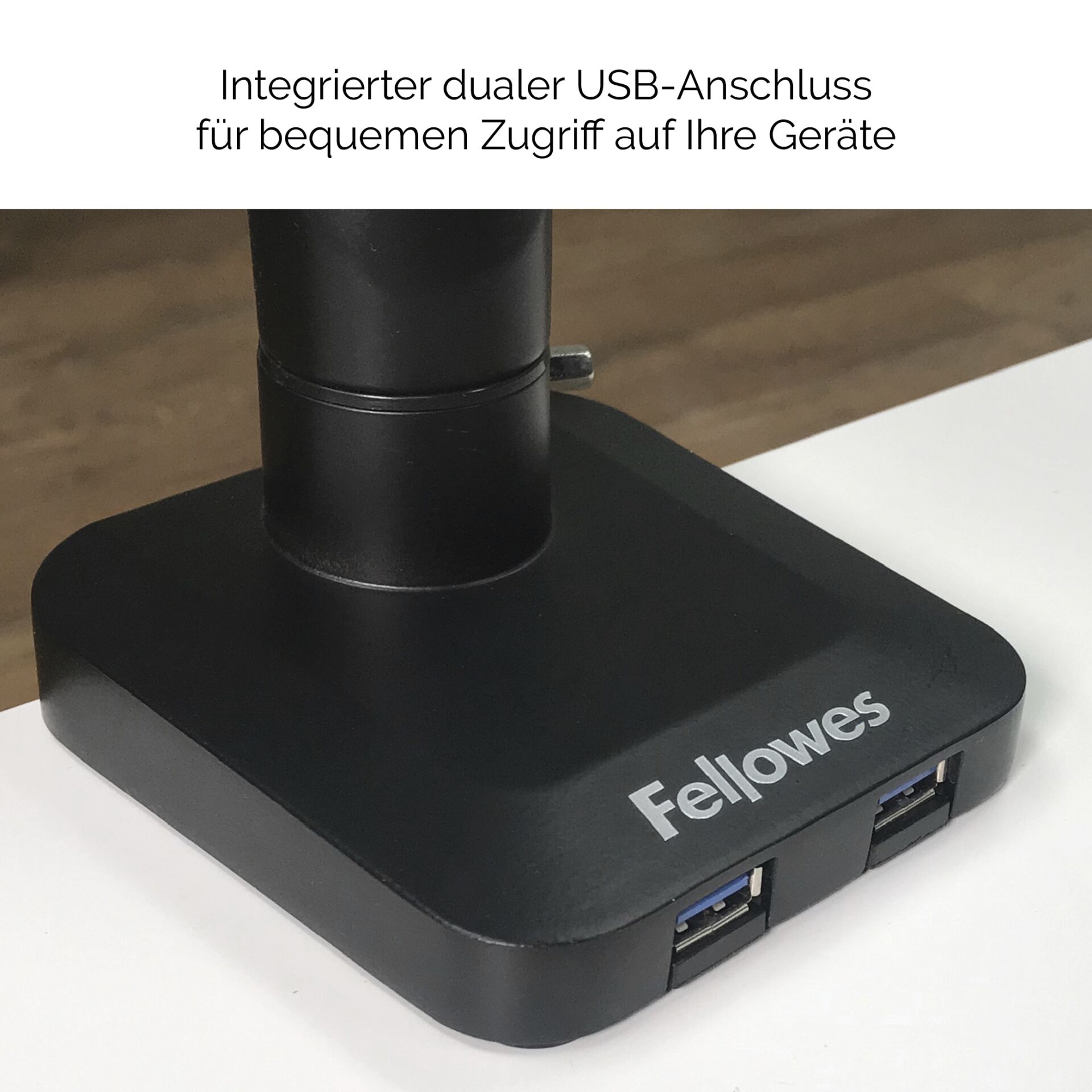 Fellowes Platinum Series Doppel Monitorarm weiß