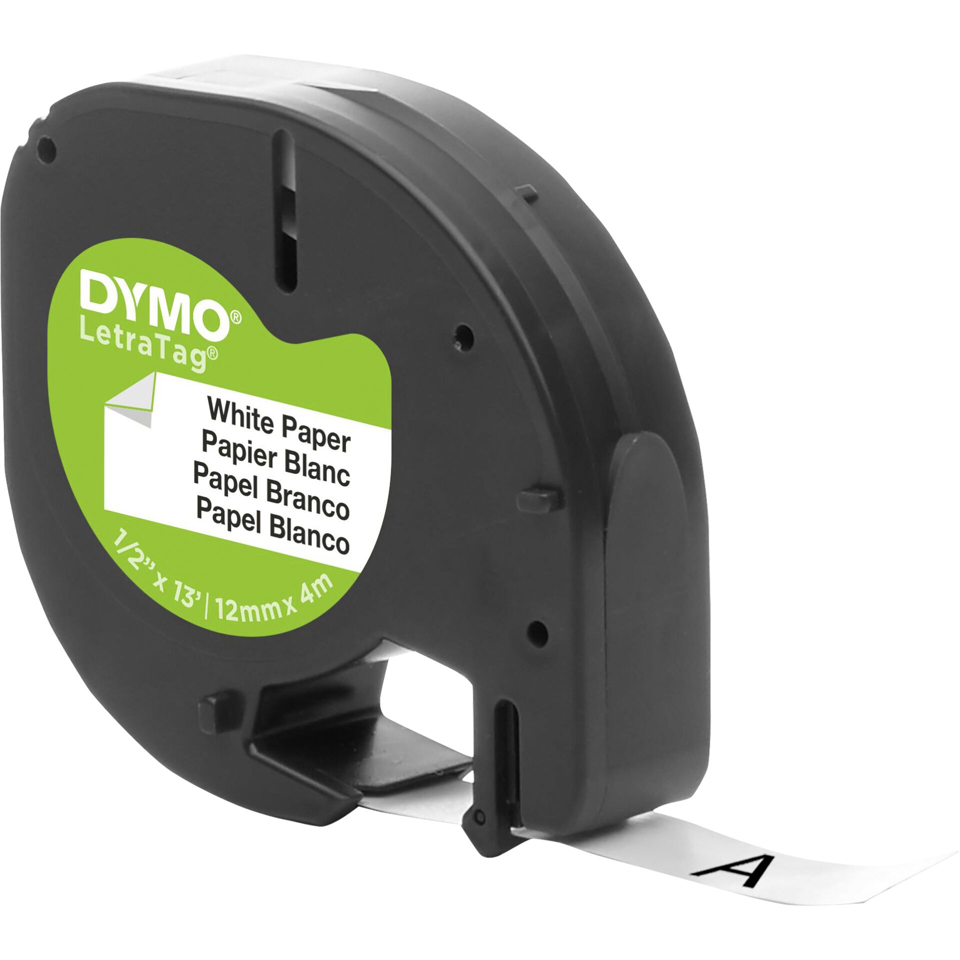 Dymo Letratag Band Papier weiß 12 mm x 4 m