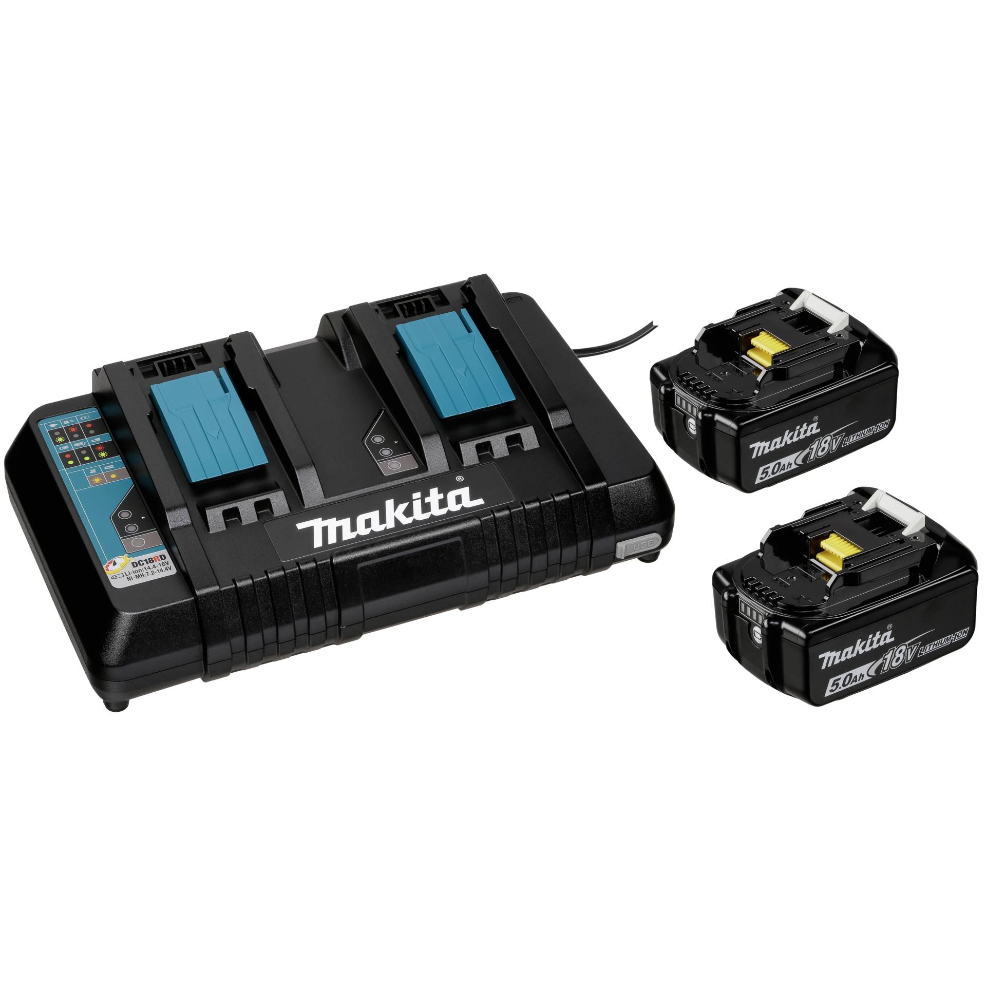 Makita Energy Set 197629-2 2x BL1850B + DC18RD