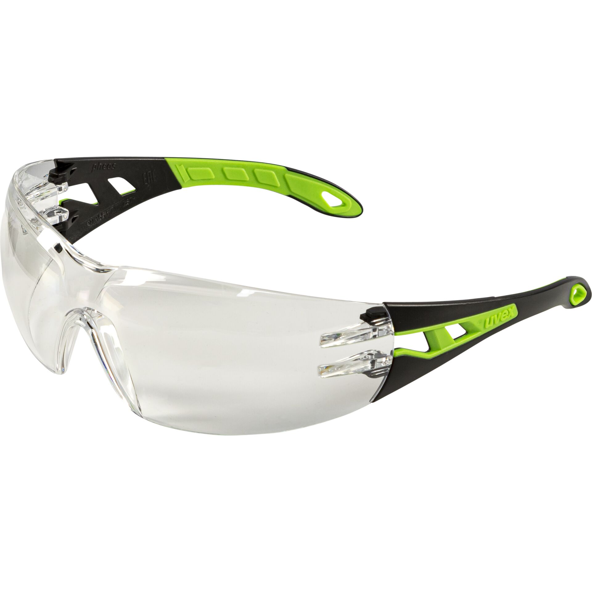 uvex occhiali con astine pheos nero/verde 2