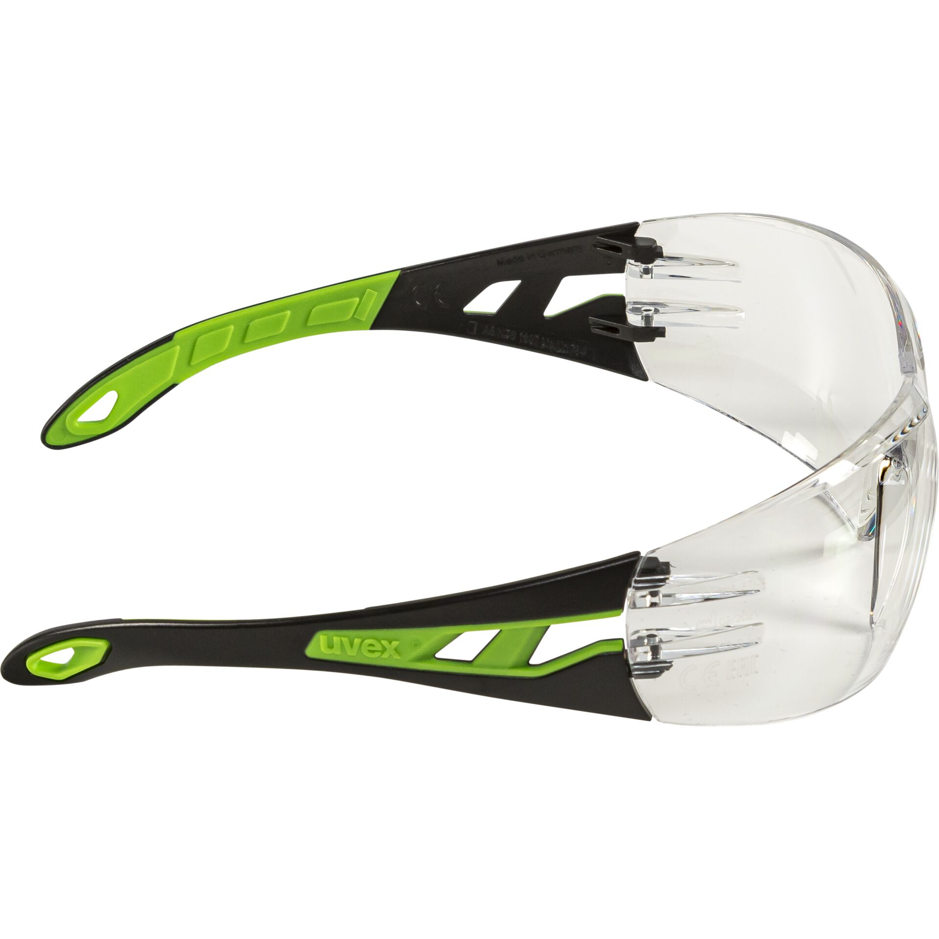 uvex occhiali con astine pheos nero/verde