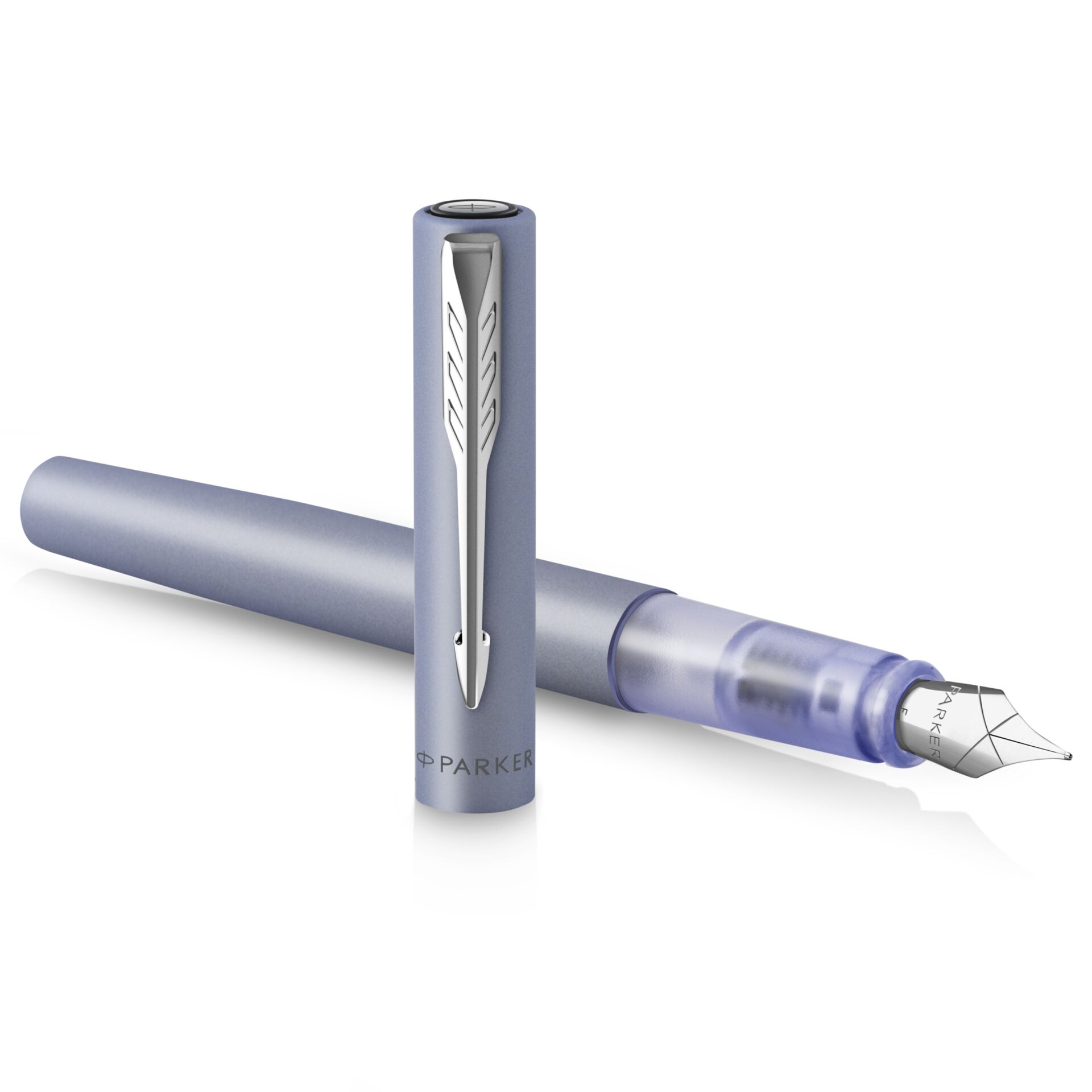 Parker Vector XL Metallic Silver Blue C.C. Fountain Pen M