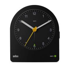 BRAUN BC22 BK quartz alarm clock black 2