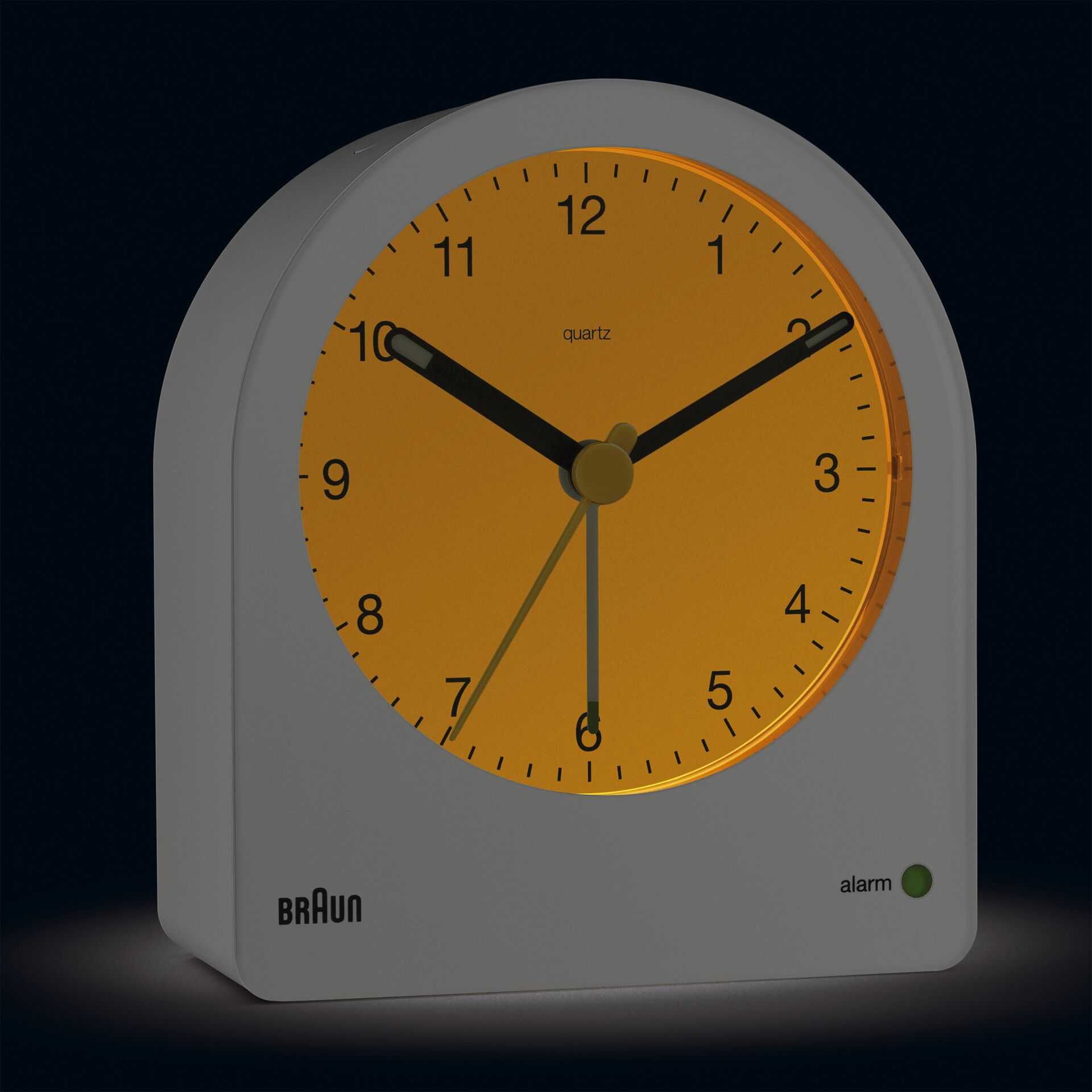 BRAUN BC22 W quartz alarm clock white