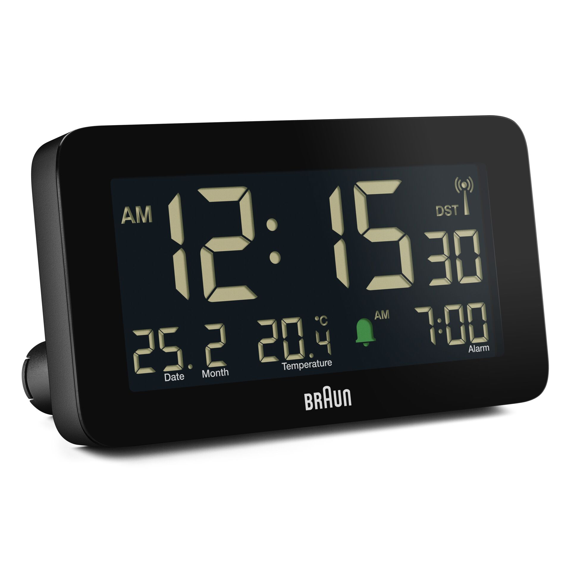 BRAUN BC10 DCF-B Radio alarm clock black