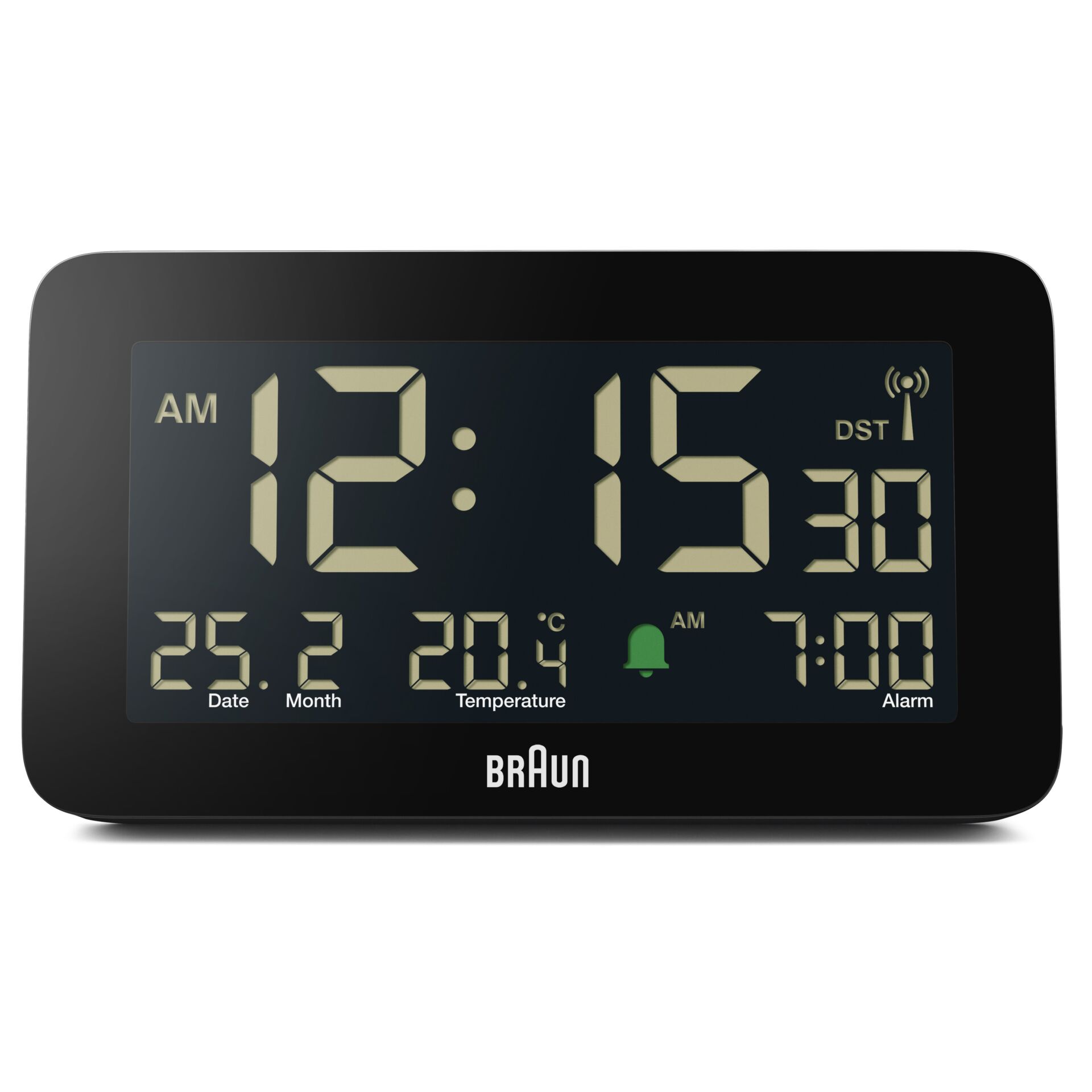 BRAUN BC10 DCF-B Radio alarm clock black