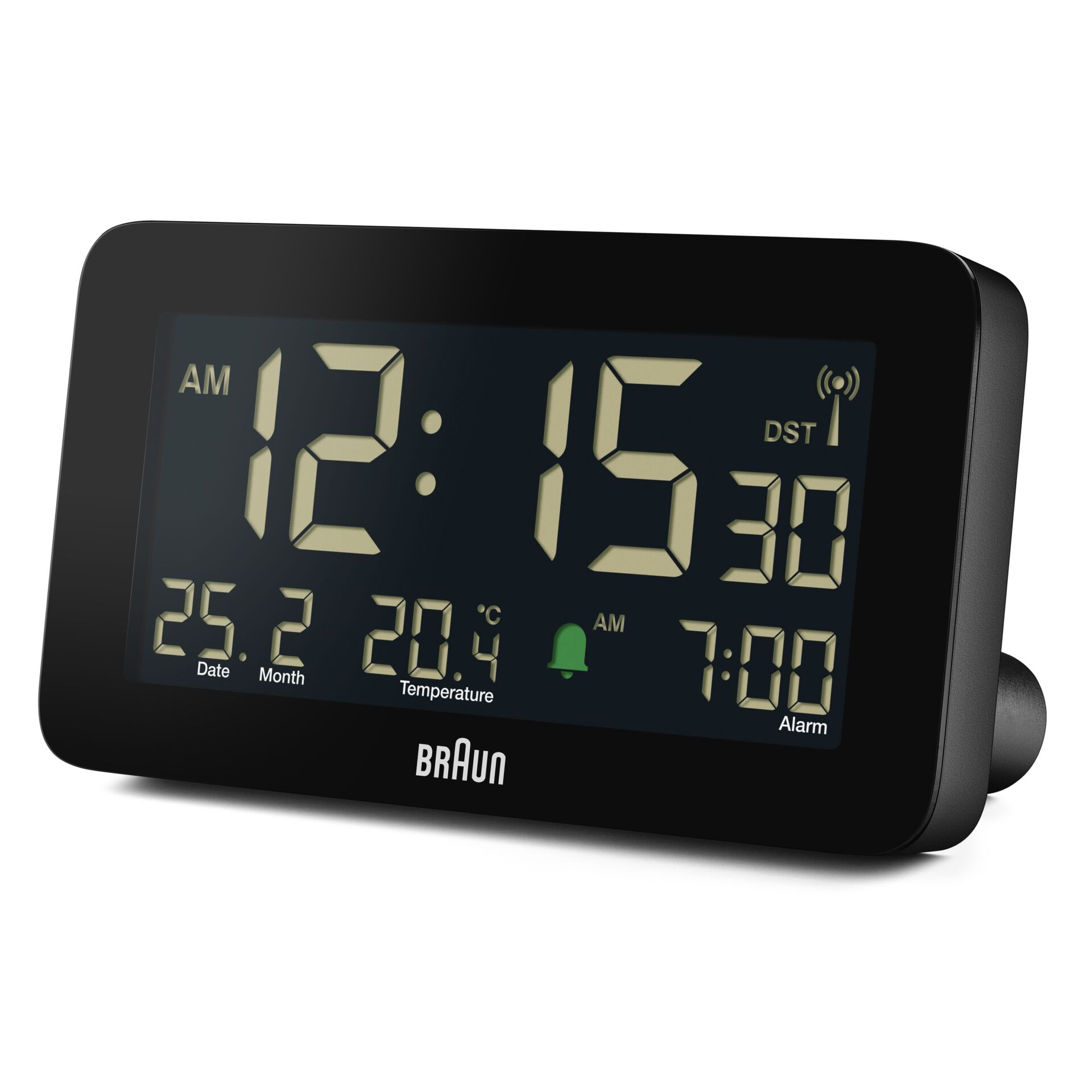 BRAUN BC10 DCF-B Radio alarm clock black