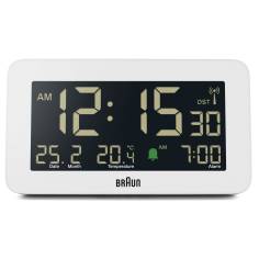BRAUN BC10 DCF-W Radio alarm clock white 2