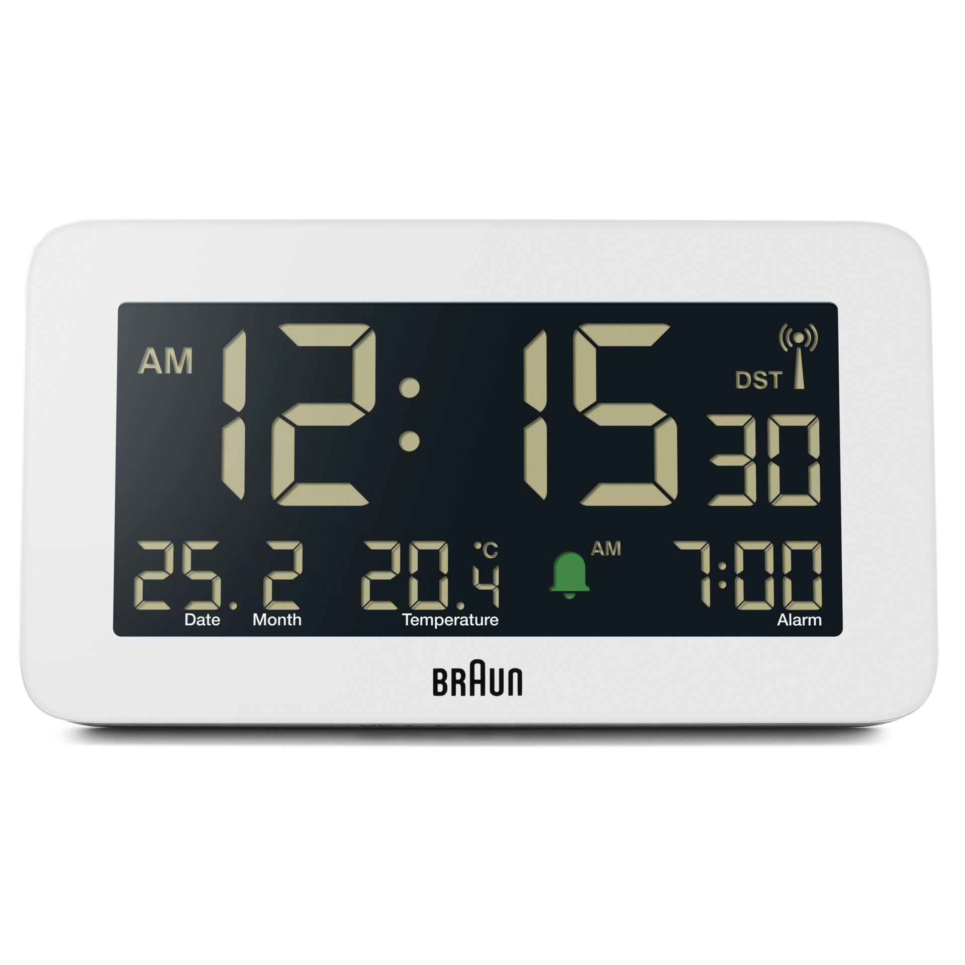 BRAUN BC10 DCF-W Radio alarm clock white