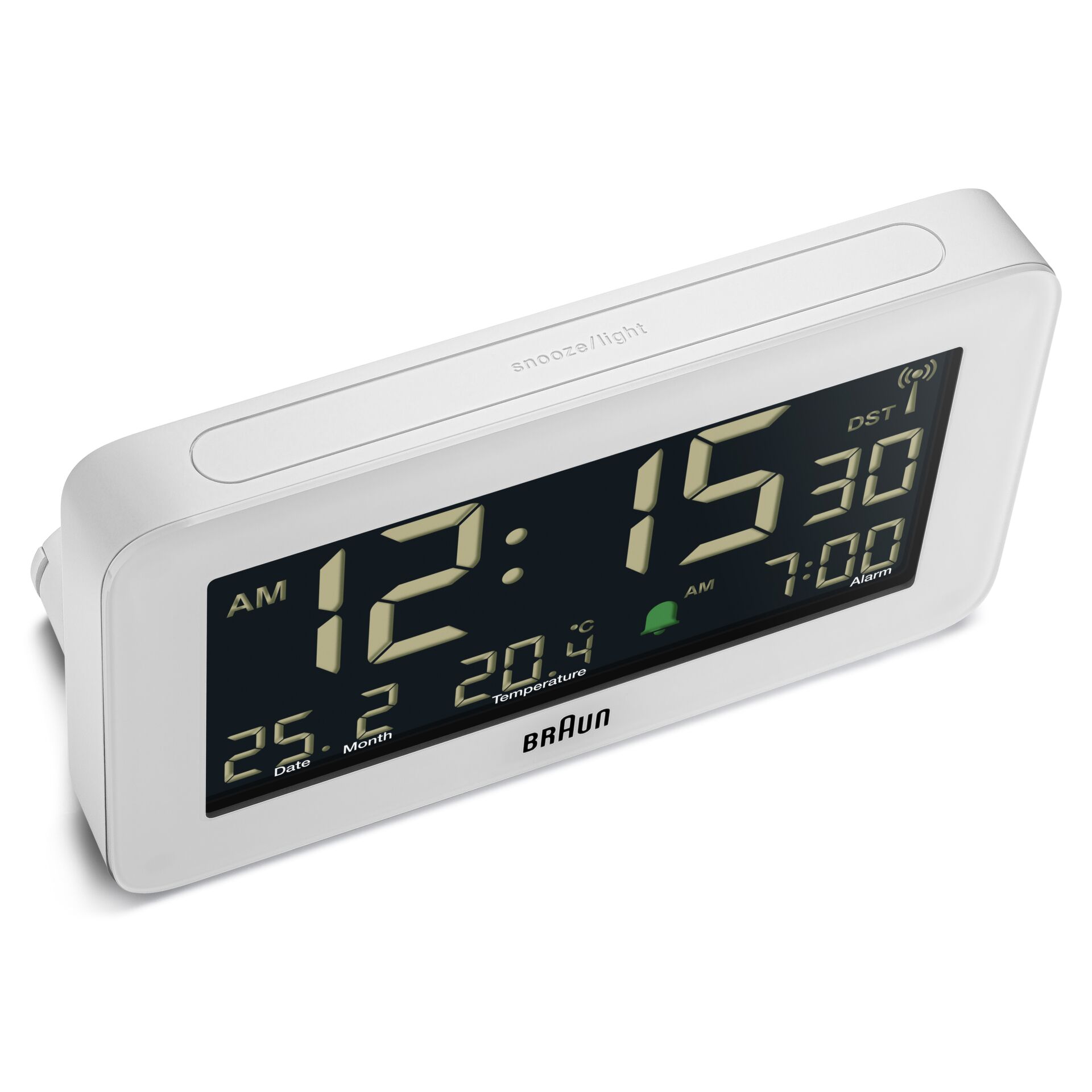 BRAUN BC10 DCF-W Radio alarm clock white