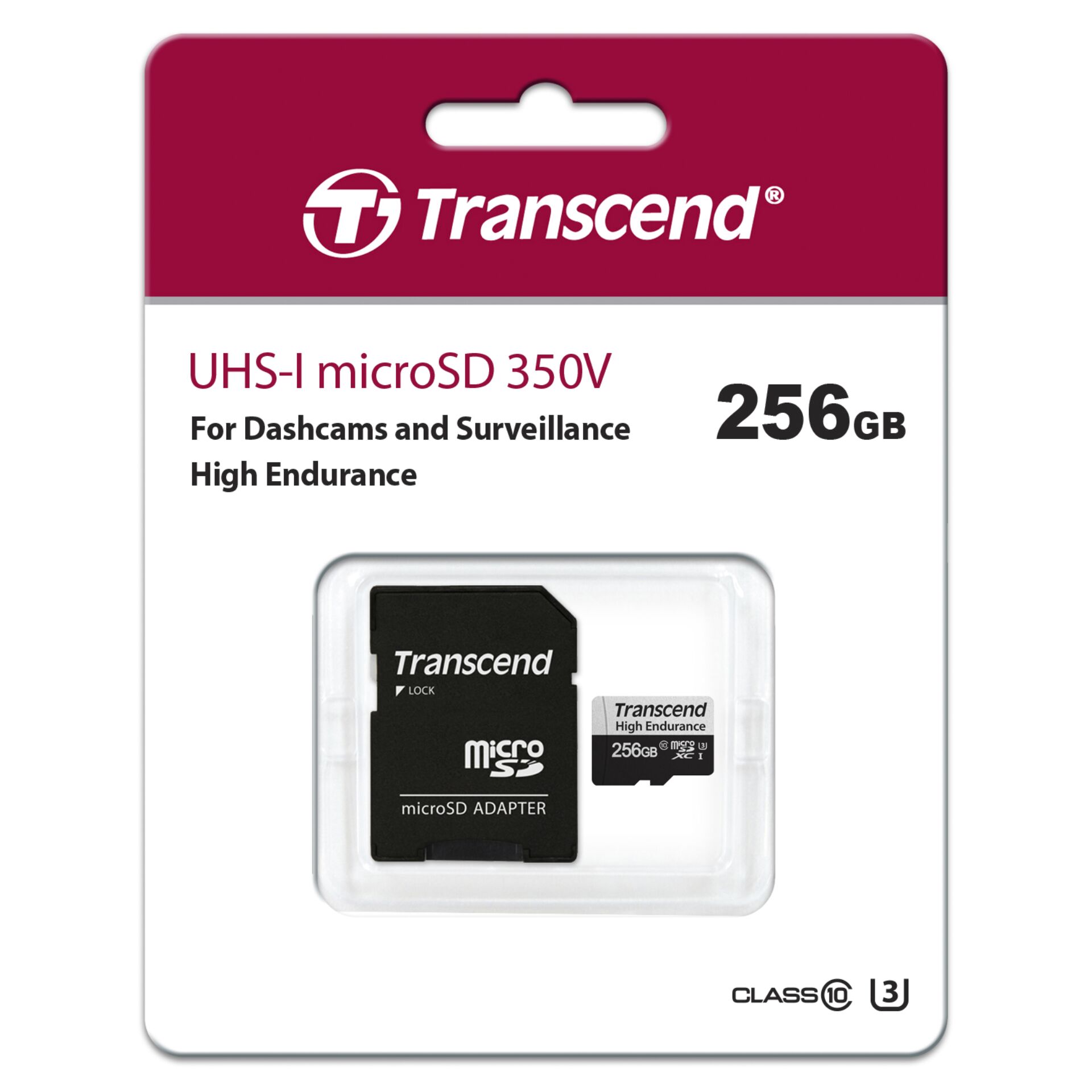 Transcend microSDXC 350V   256GB Class 10 UHS-I U1