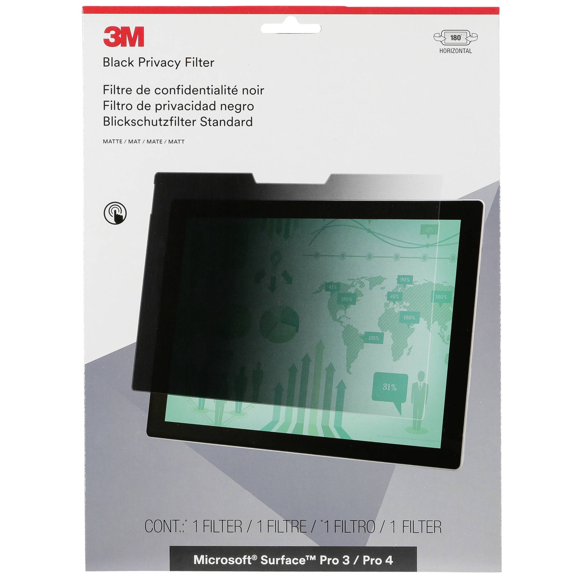 3M PFTMS001 filtro privacy per Microsoft SurfacePro 3 / 4 L