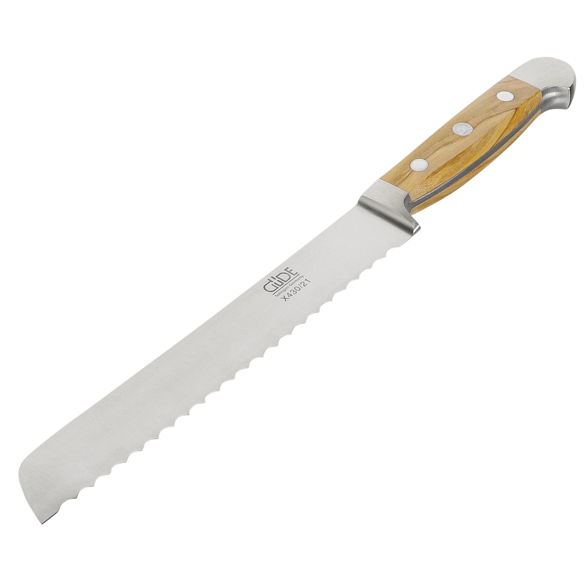 Güde Alpha Coltello pane 21 cm oliva