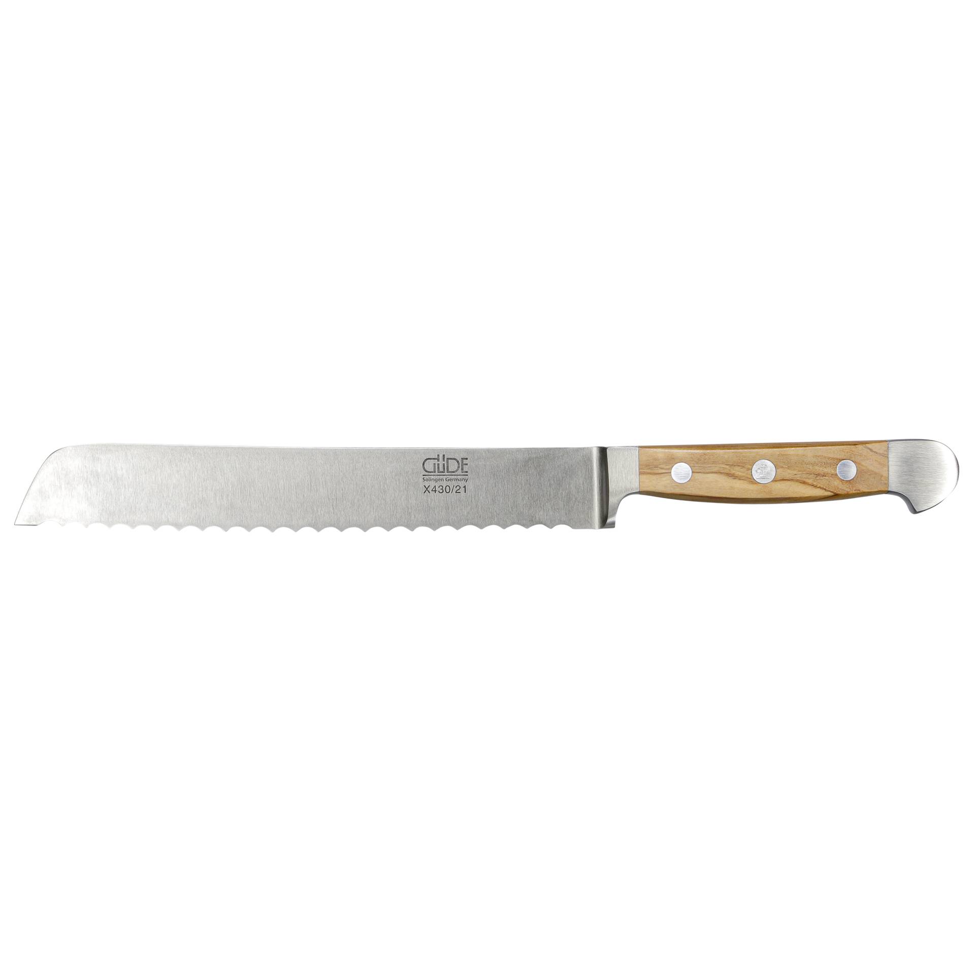 Güde Alpha Coltello pane 21 cm oliva