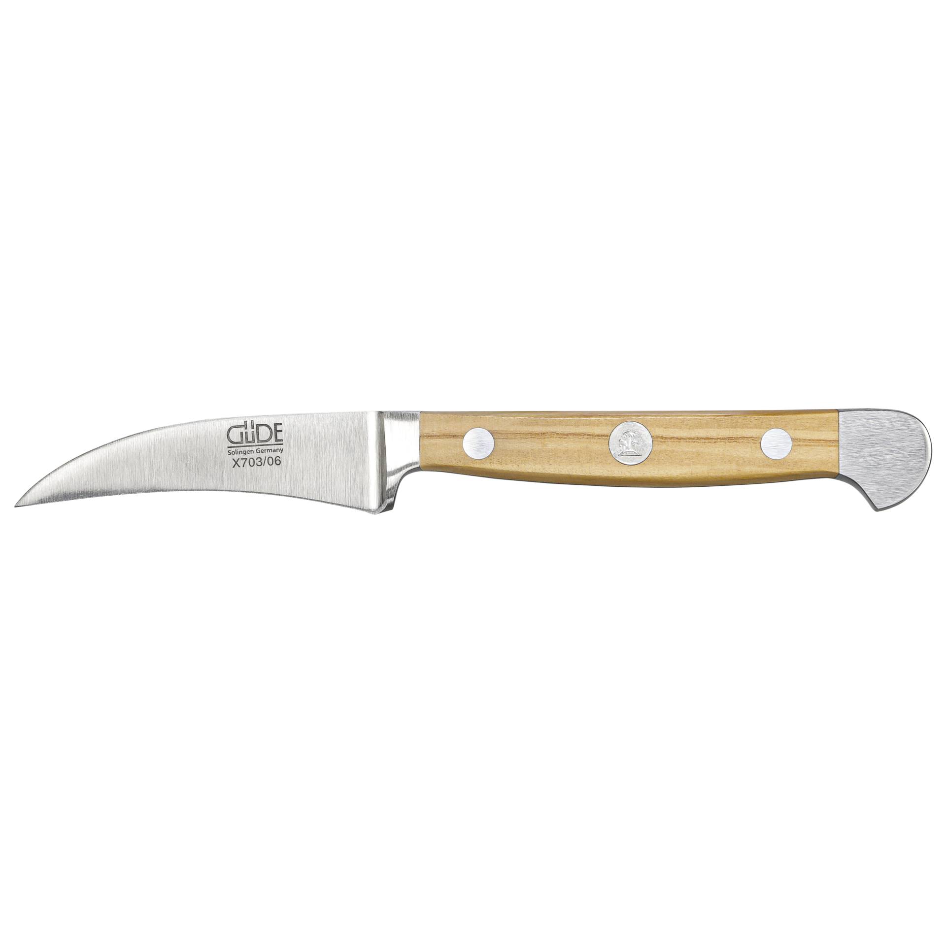 Güde Alpha peeling knife 6 cm Olive Wood