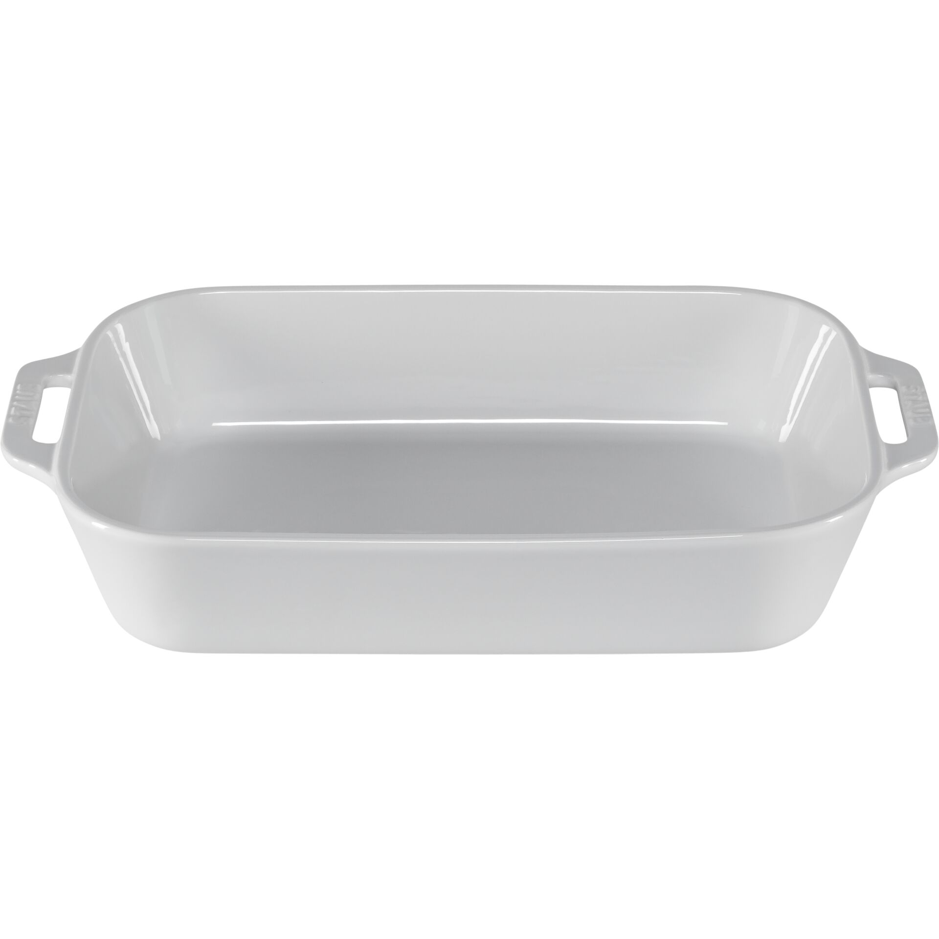 Staub pirofila ceramica, bianco, 34x24cm