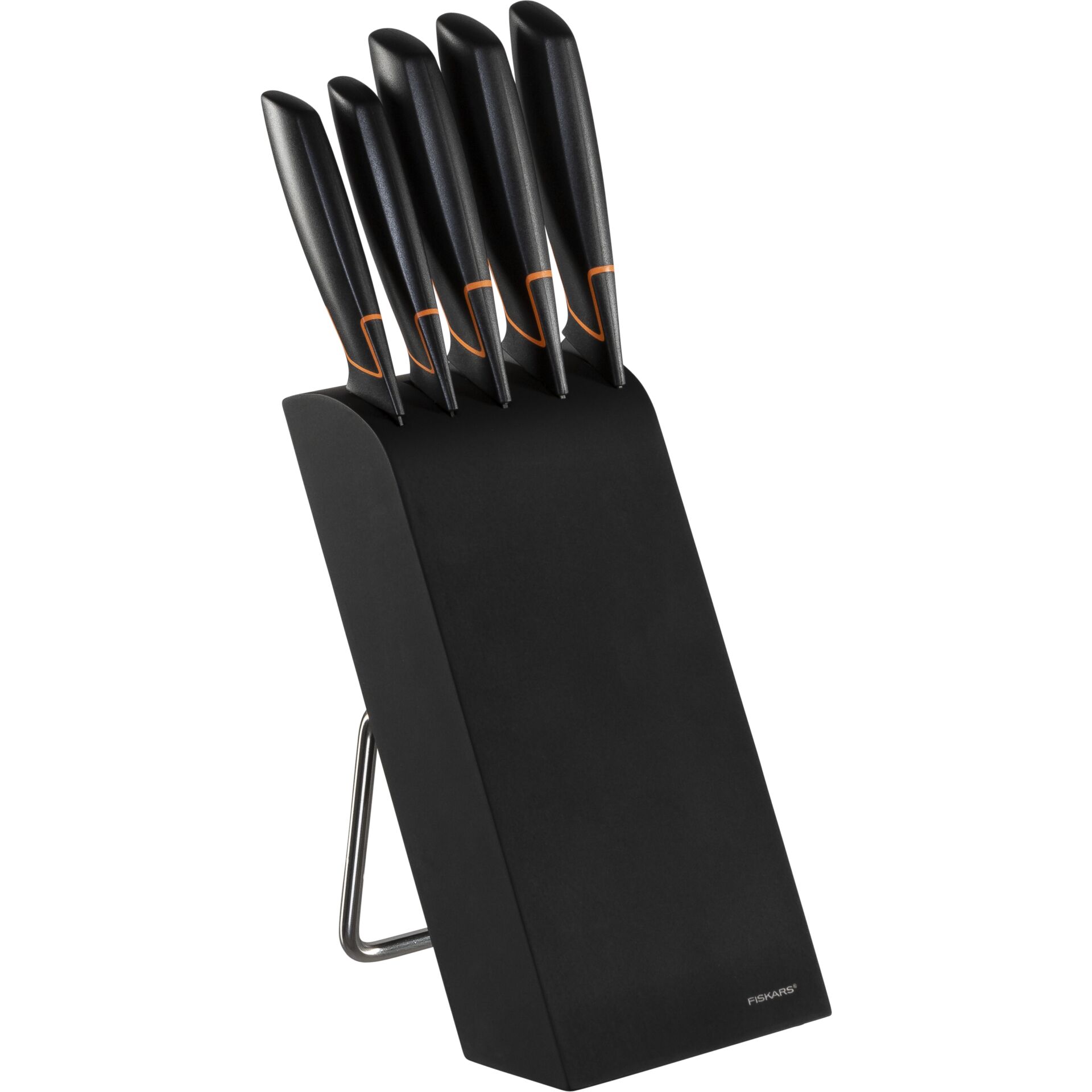 Fiskars coltelli da cucina pietra nera set 5 coltelli