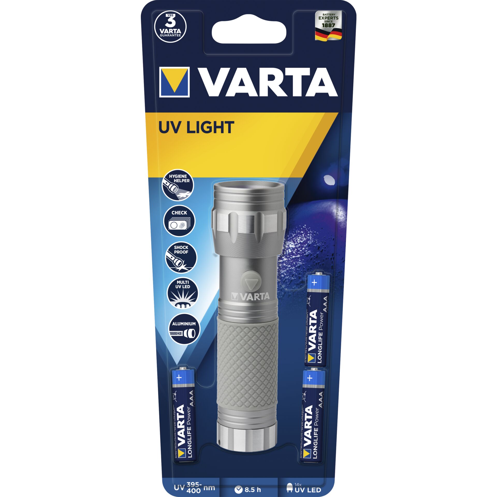 Varta UV-Light with 3xAAA Batteries 15638101421