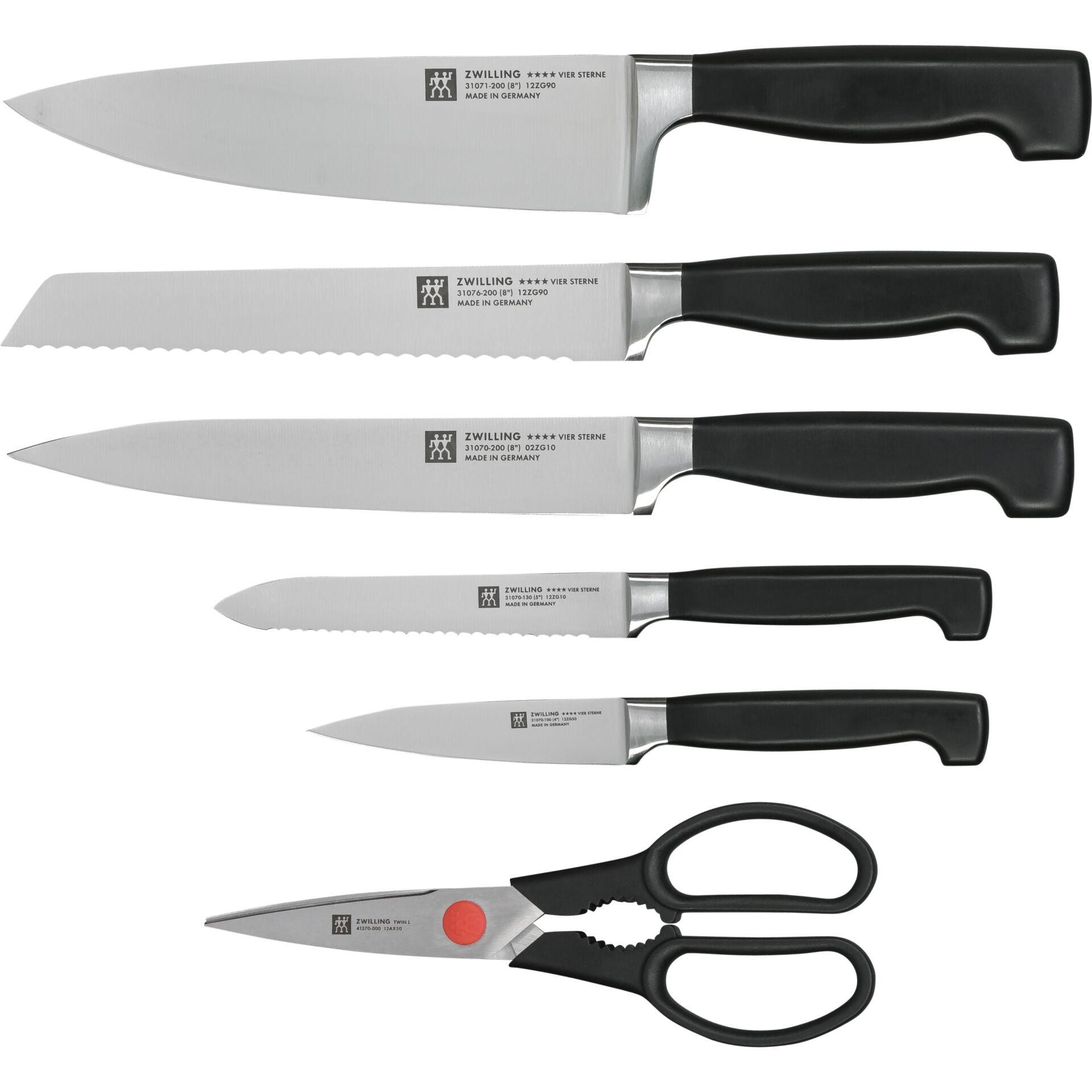 Zwilling Vier Sterne Knife Block 7 pcs. grey