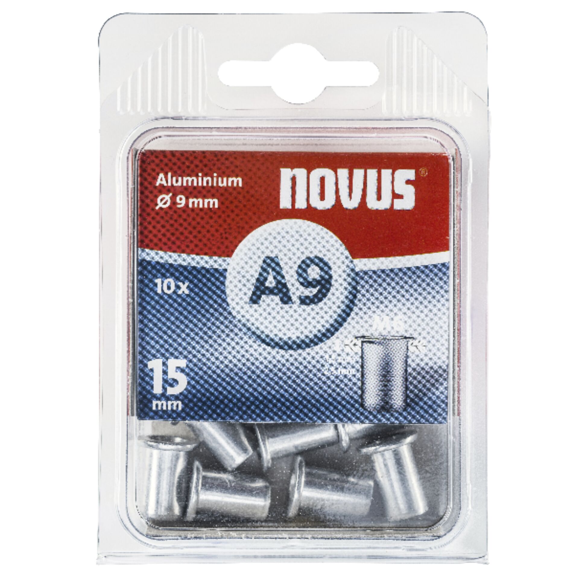 NOVUS Rivets M 6 X 15 ALU 10pc