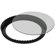 KAISER Inspiration teglia quiche 28 cm con fondo in vetro re 2