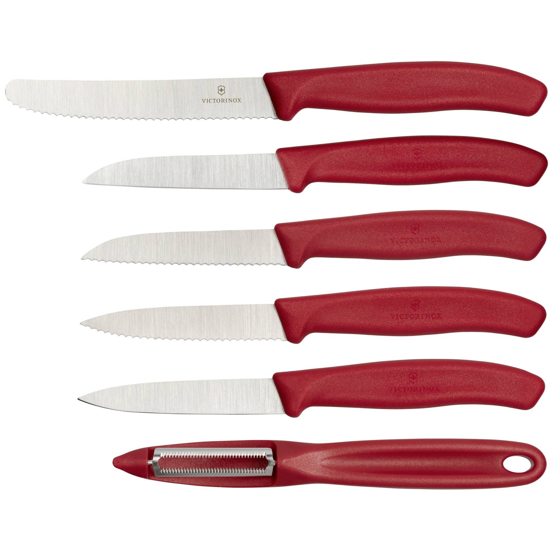 Victorinox Swiss Classic set coltello verdure 6 pz. rosso