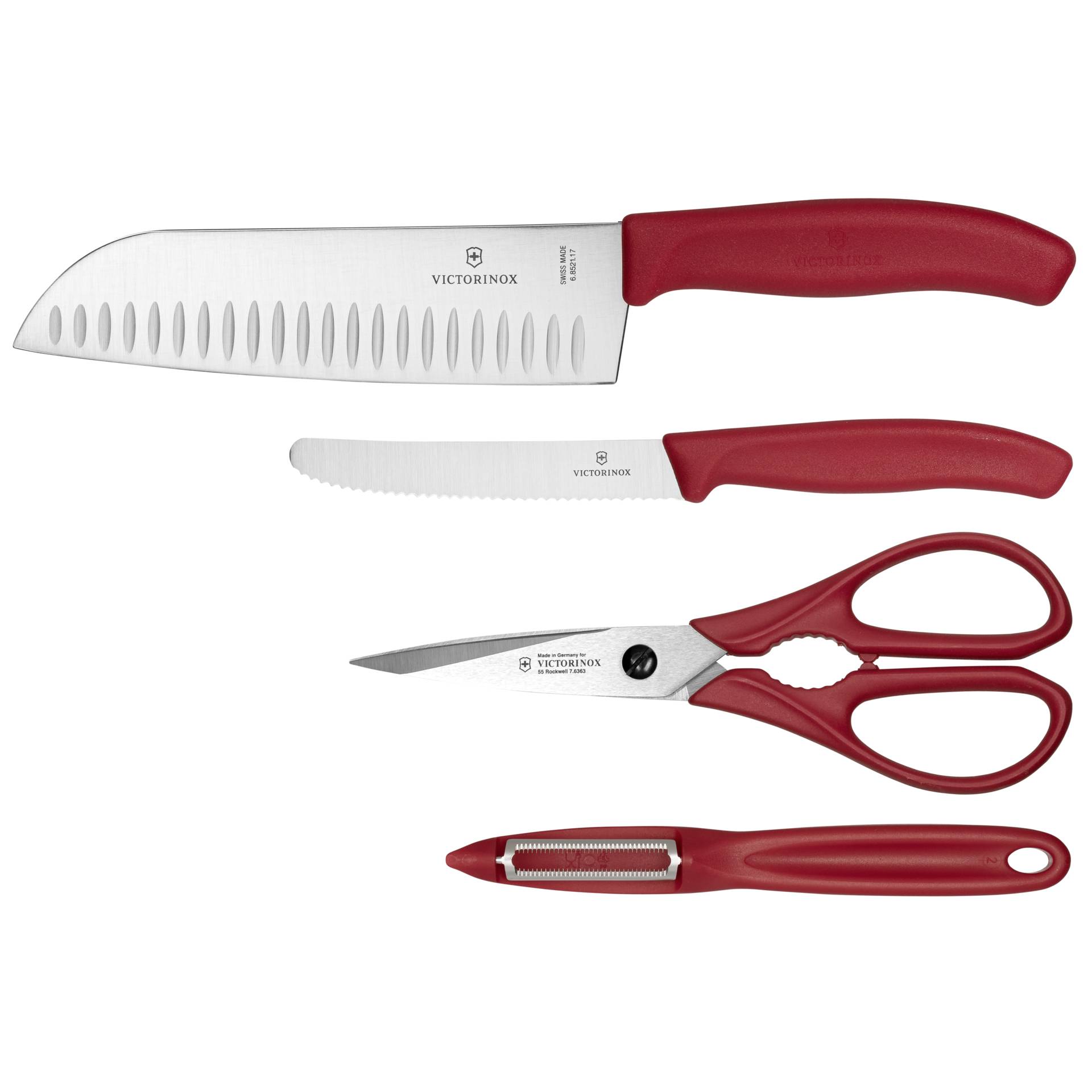Victorinox Swiss Classic Kitchen kit 4 pz. rosso