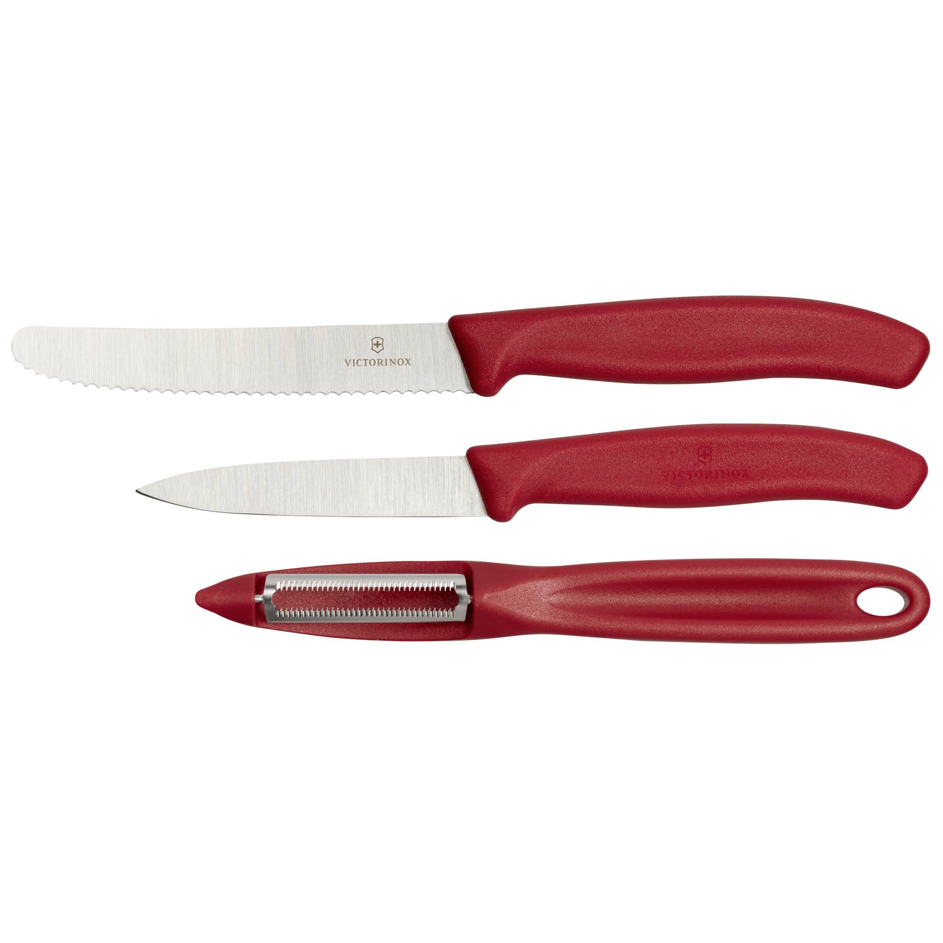 Victorinox Swiss Classic set coltelli per verdura 3 pz. ross