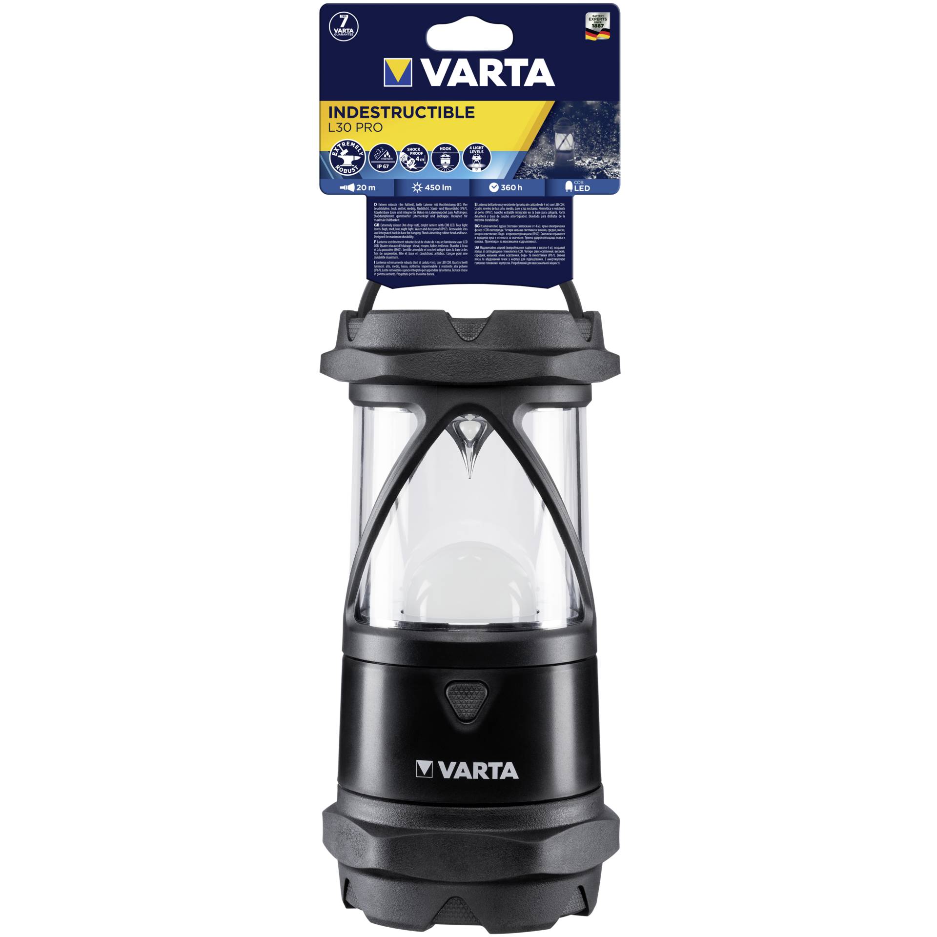 Varta Indestructible L30 Pro extreme durable camping light