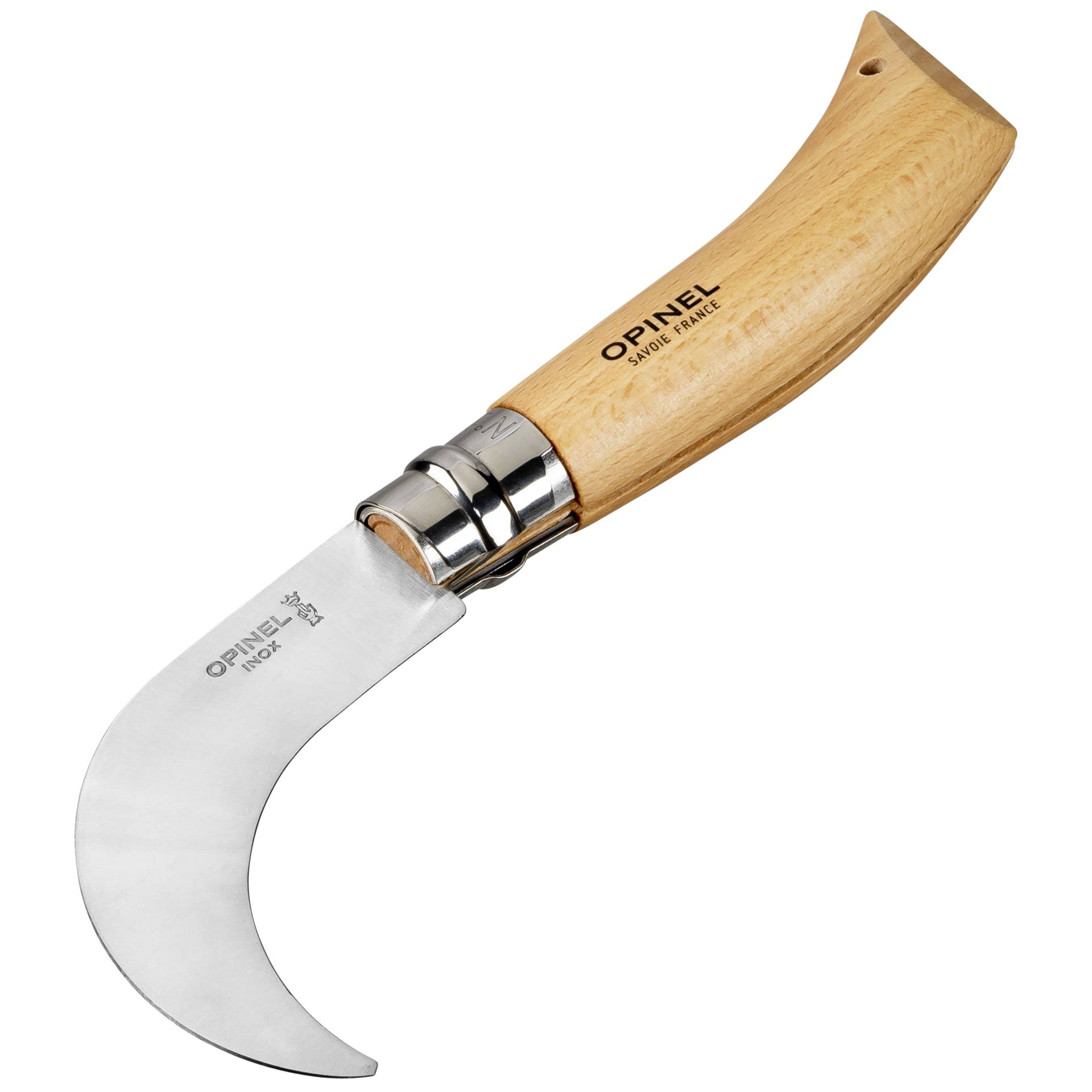 Opinel No. 10 Gardening Knife Billhook, curved blade