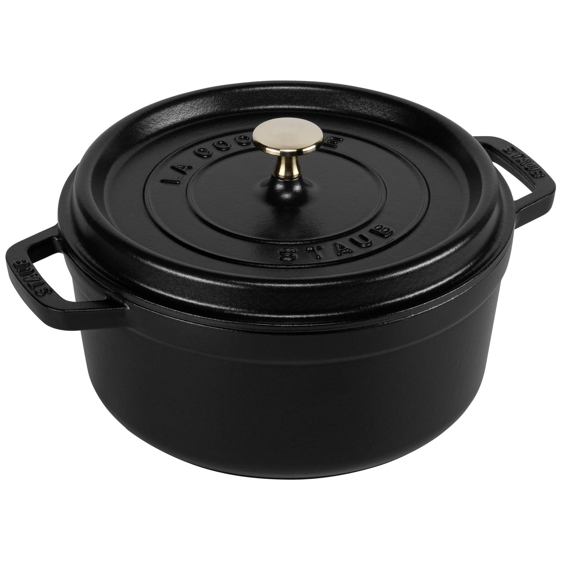 Staub casseruola BLL 24cm i rotonda nero