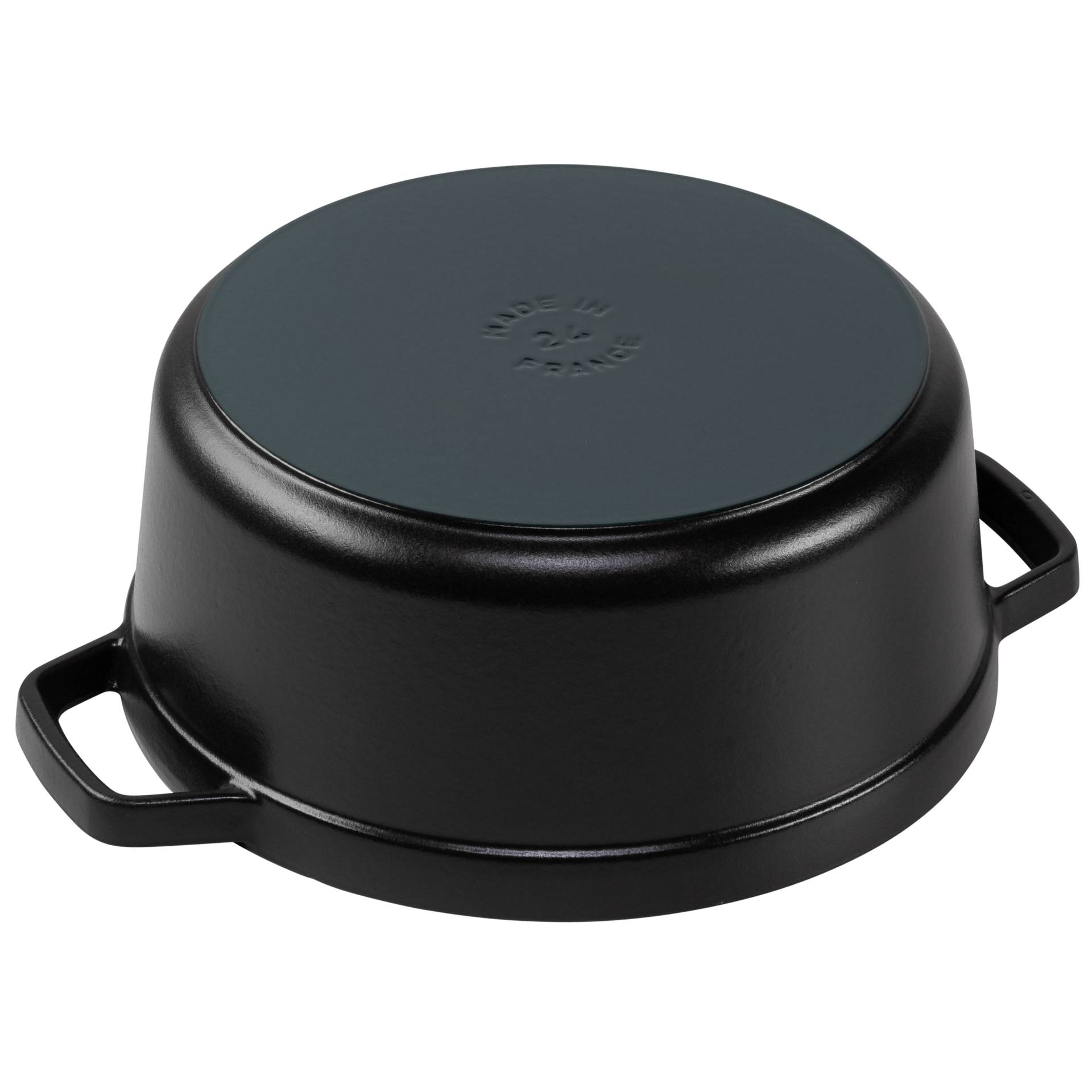 Staub casseruola BLL 24cm i rotonda nero