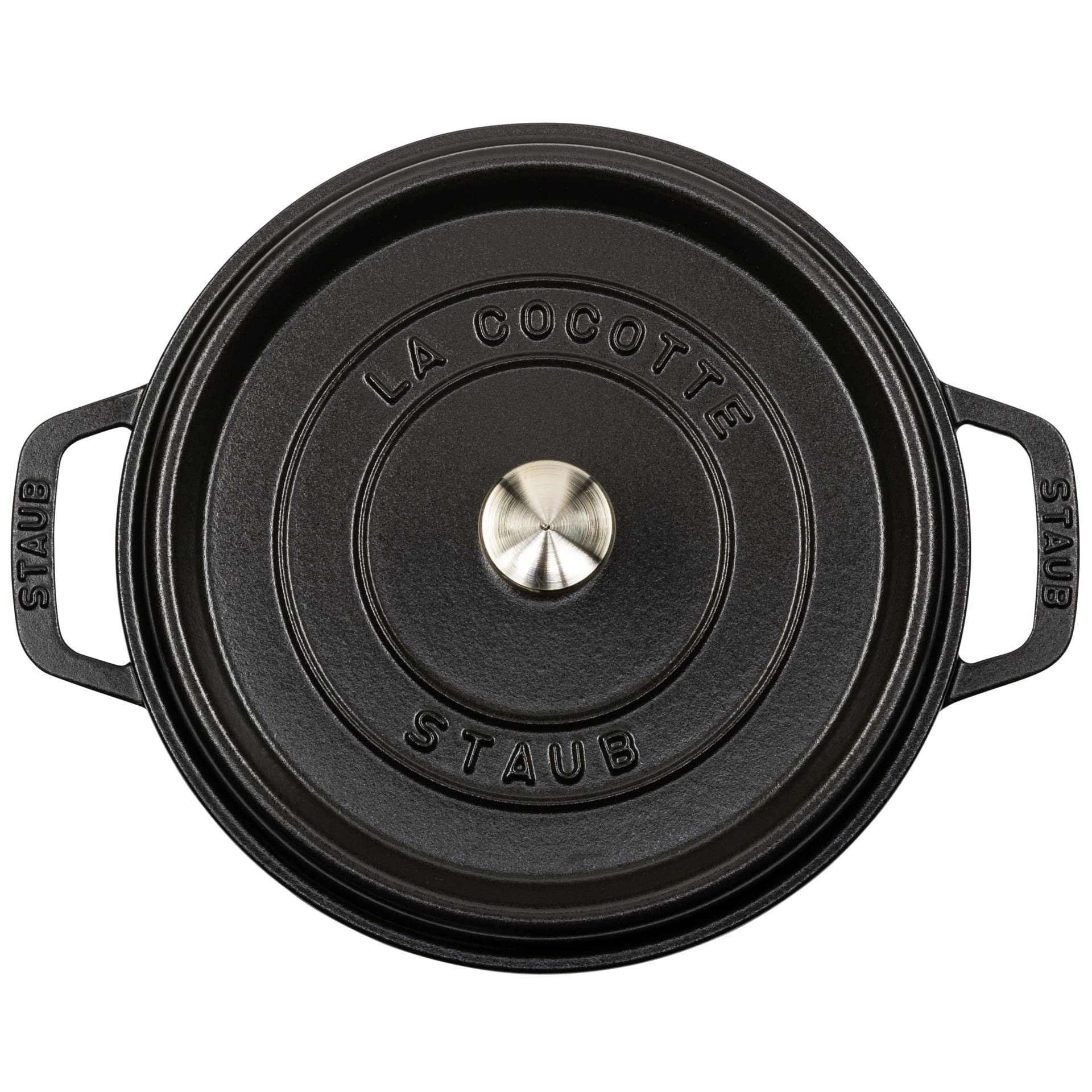 Staub casseruola BLL 24cm i rotonda nero