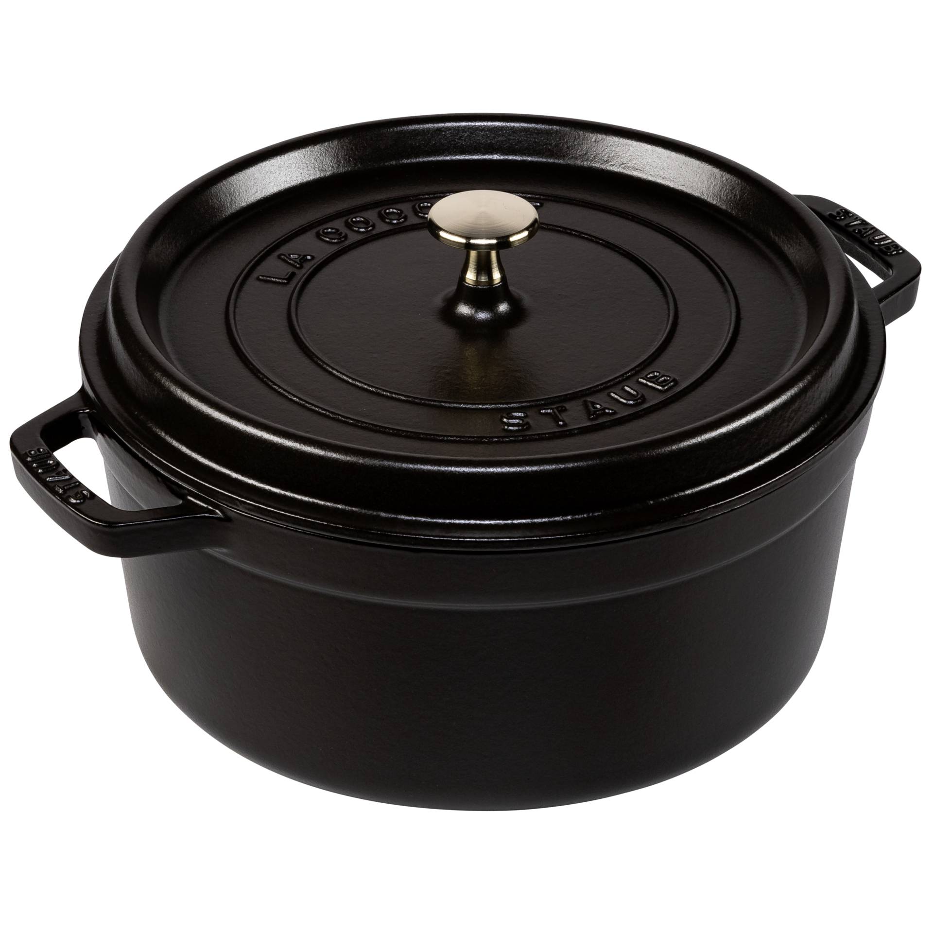 Staub casseruola BLK 26cm i rotonda nero