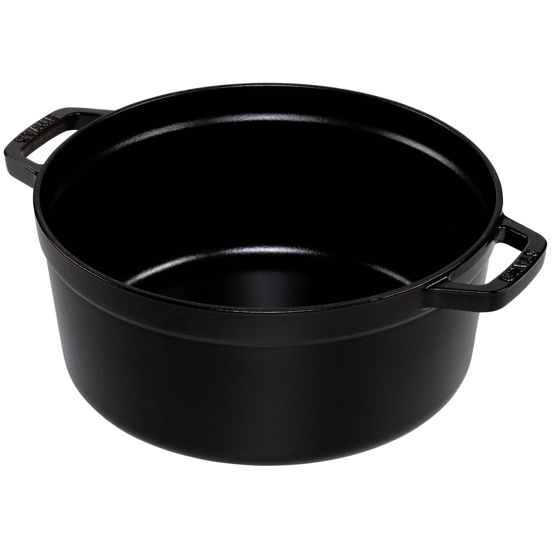 Staub casseruola BLK 26cm i rotonda nero