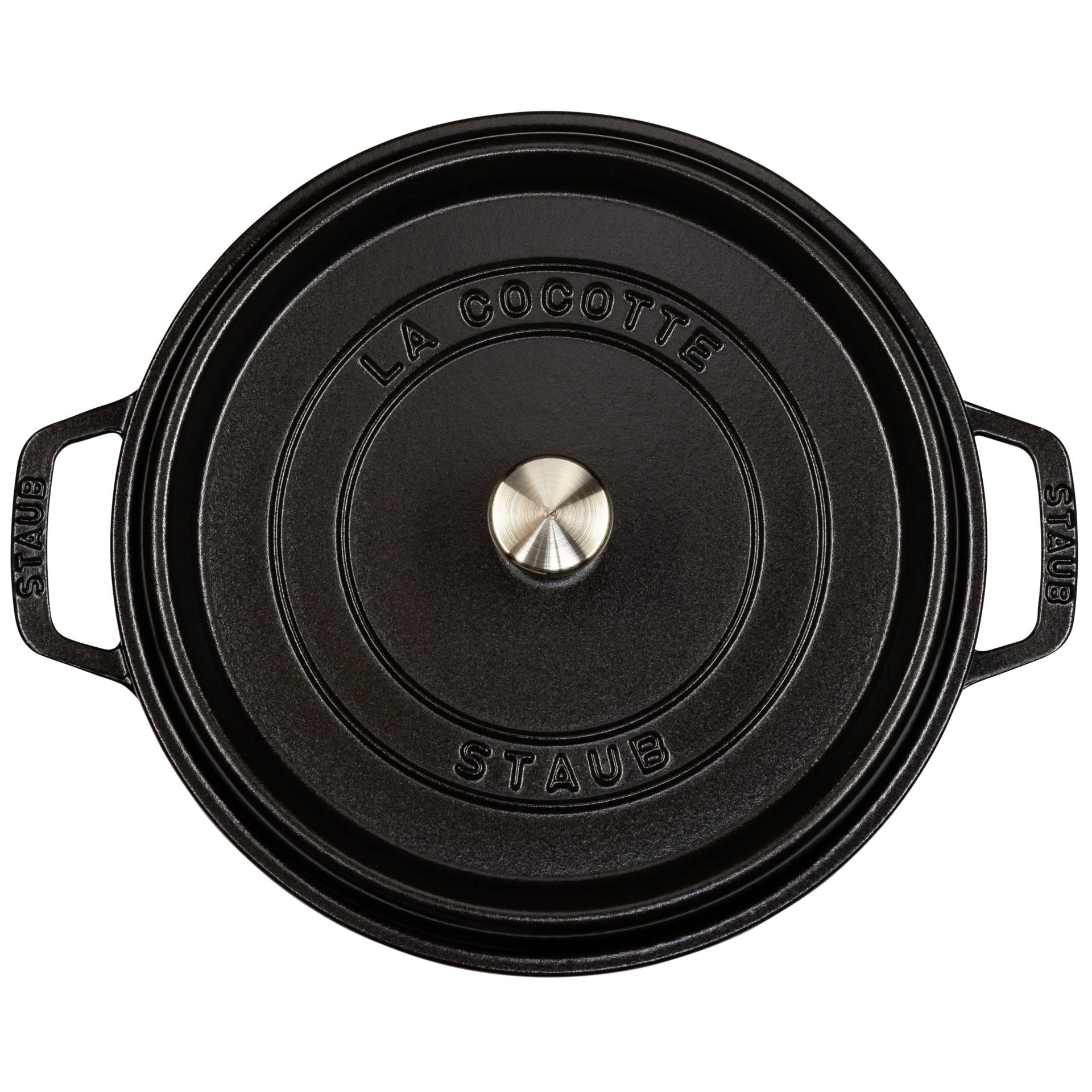 Staub casseruola BLK 26cm i rotonda nero