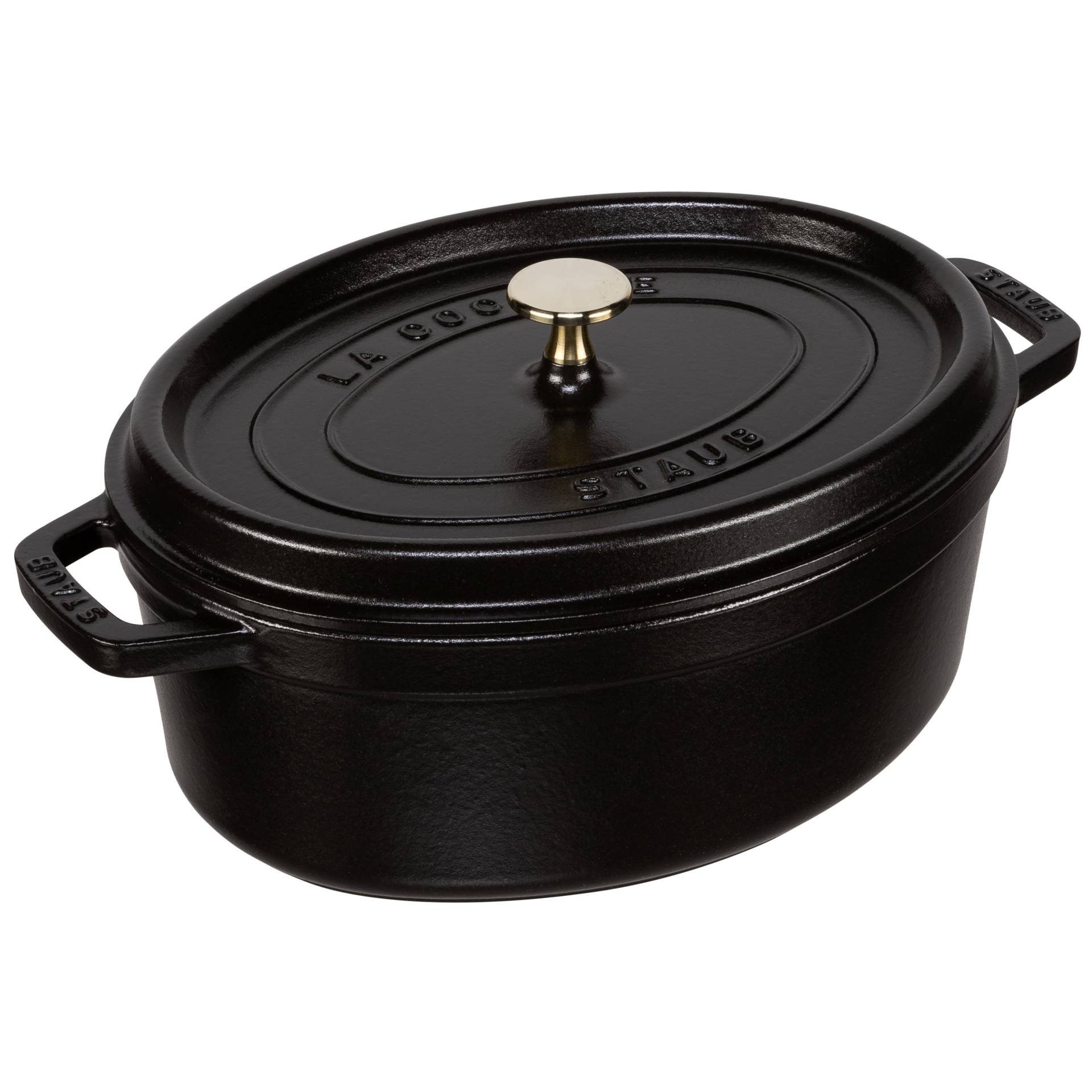 Staub casseruola BLK 29cm i ovale nero