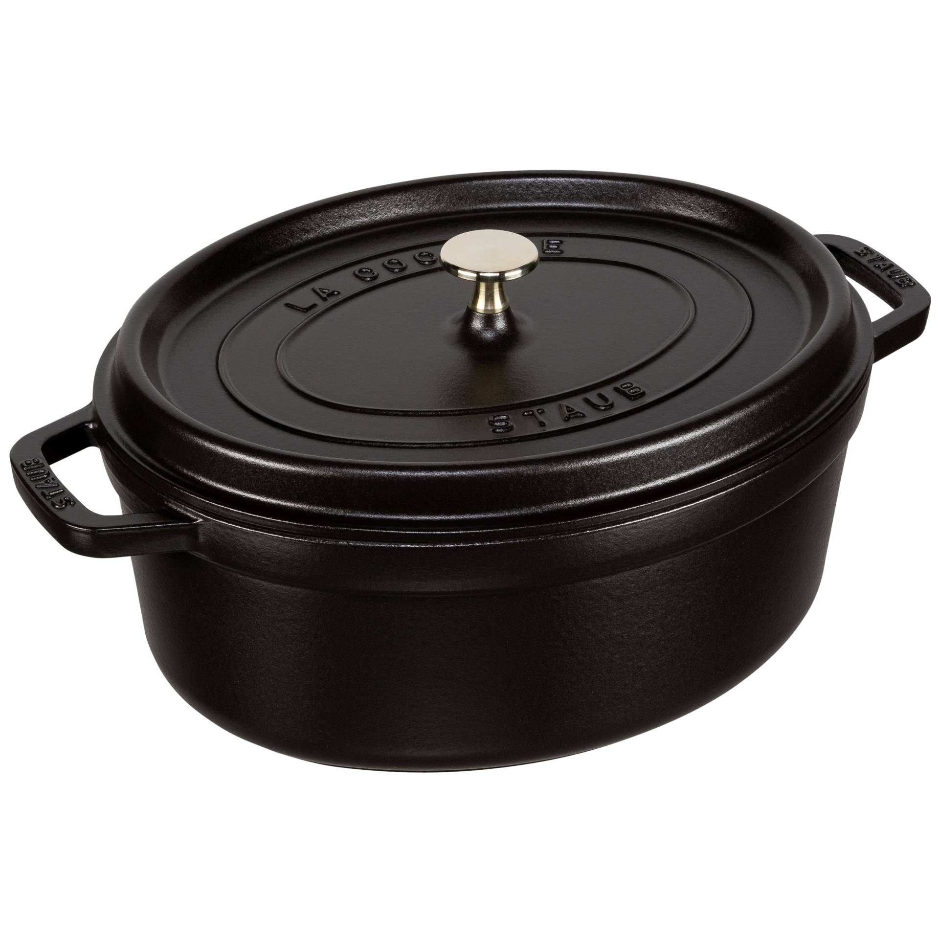 Staub casseruola BLK 31cm i ovale nero