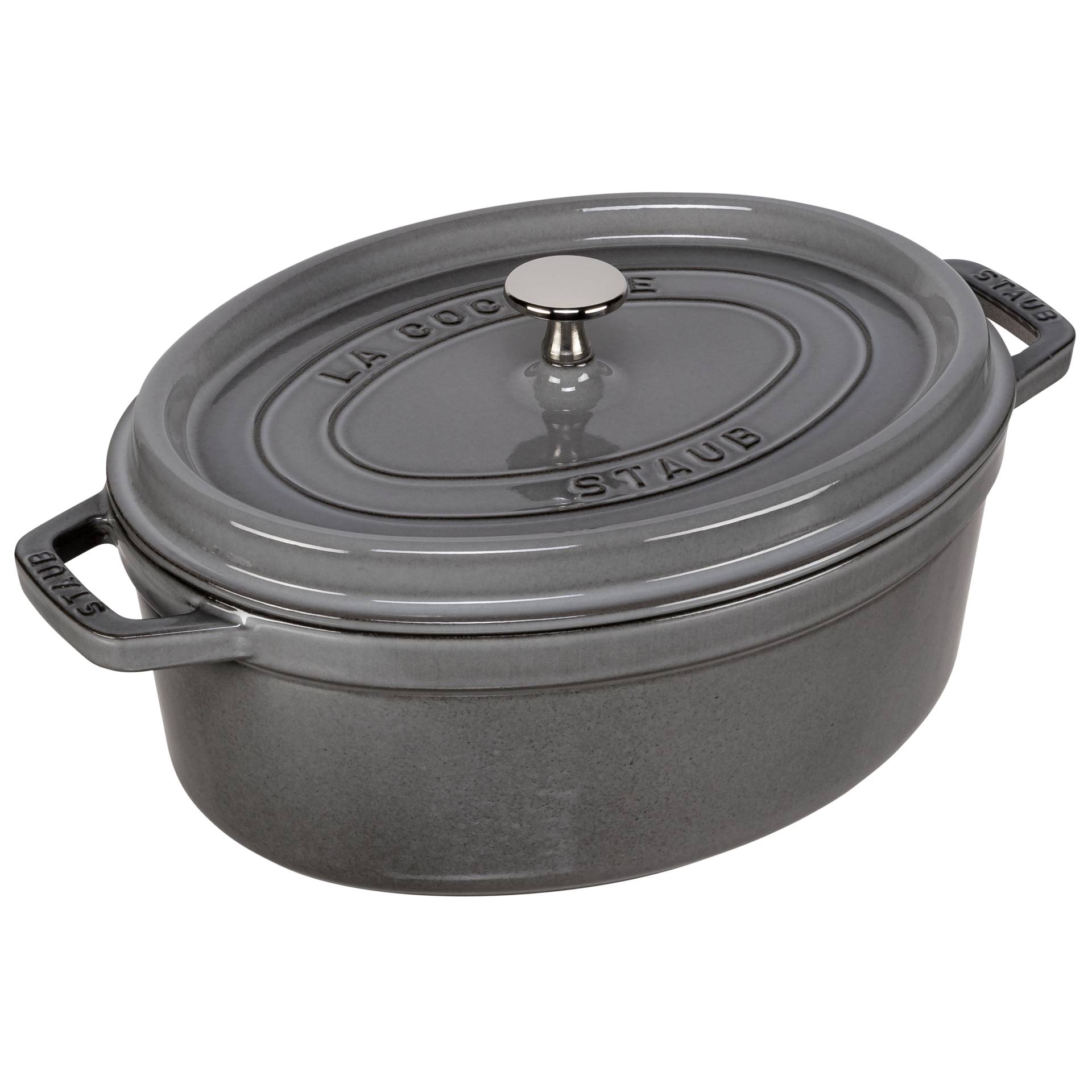 Staub casseruola G-GY 29cm i ovale grigio