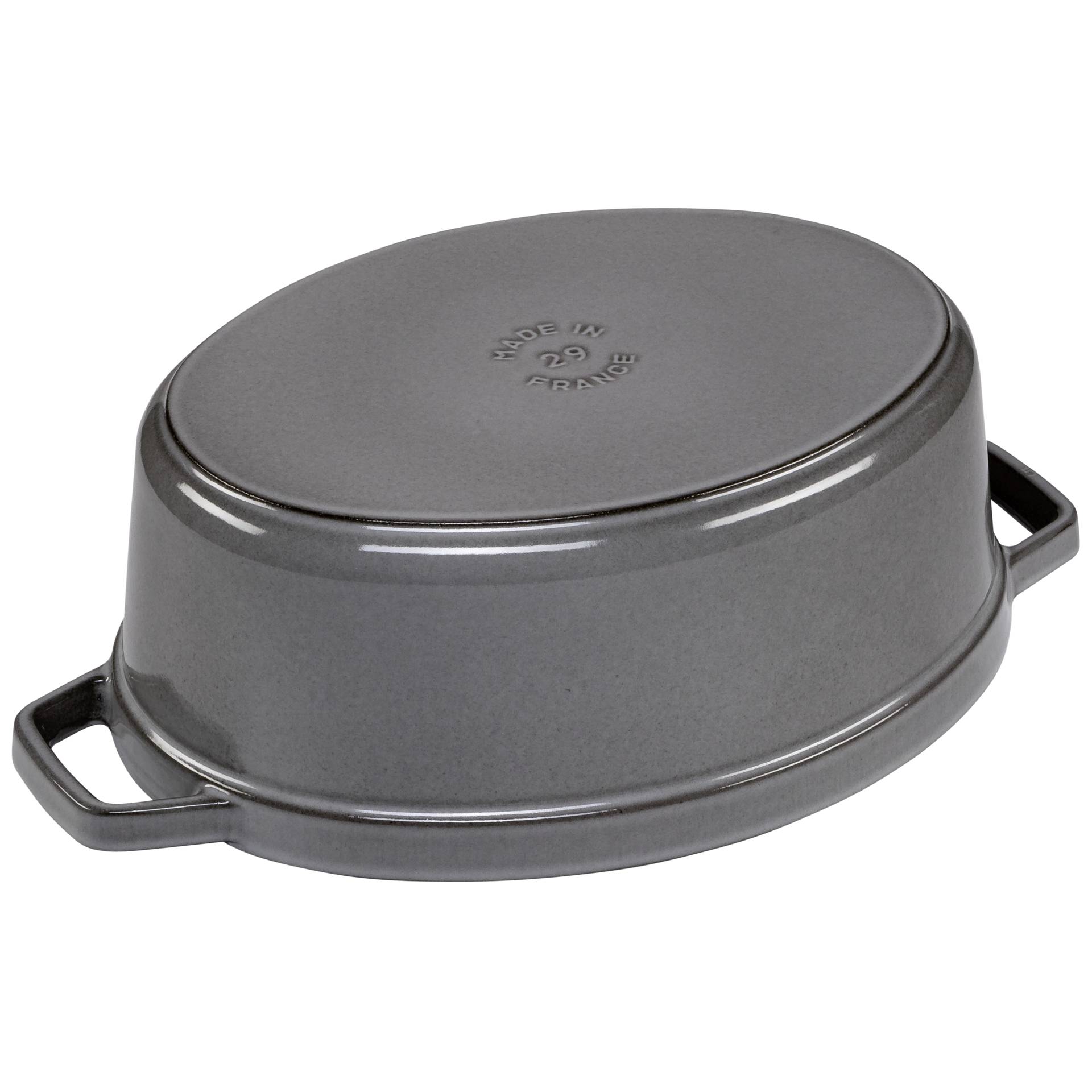 Staub casseruola G-GY 29cm i ovale grigio