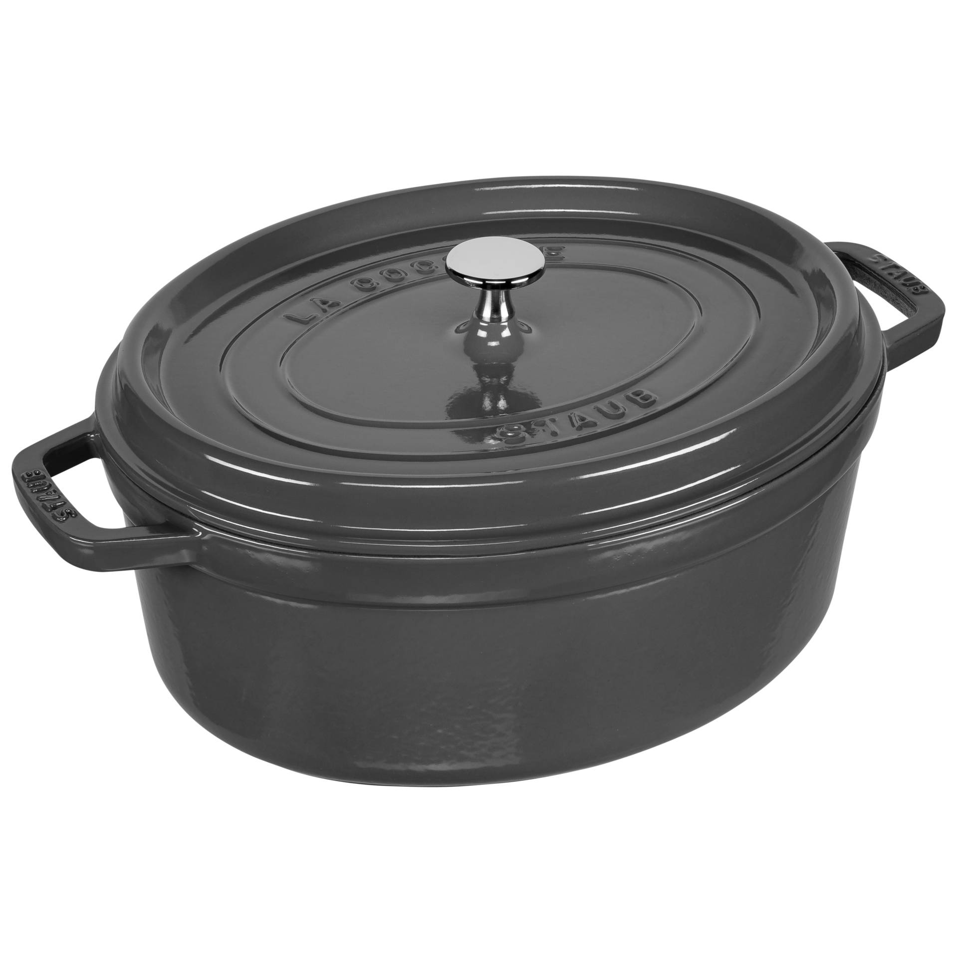 Staub casseruola G-GY 31cm i ovale grigio