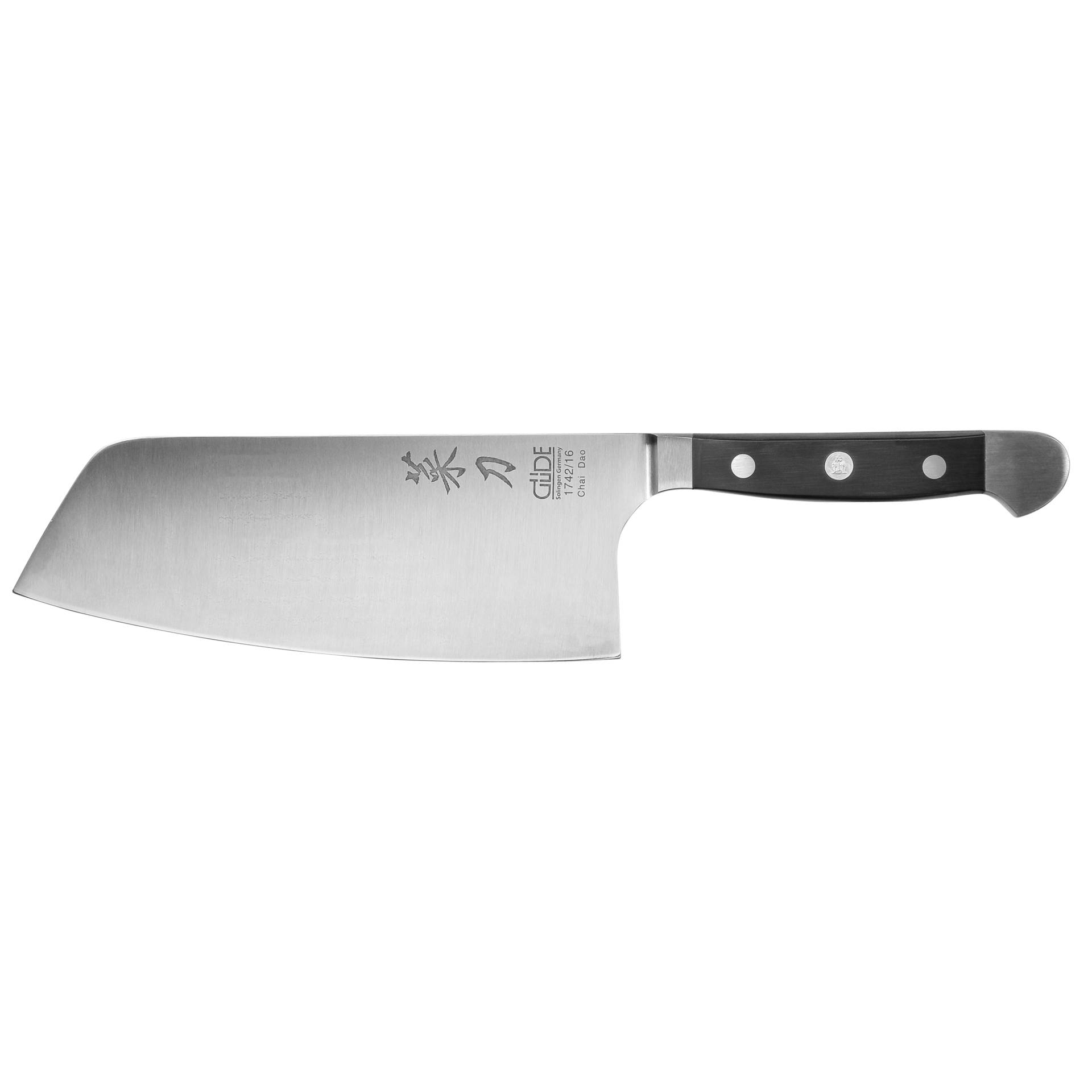 Güde Alpha coltello da cuoco Chai Dao POM nero 16 cm 1742/16